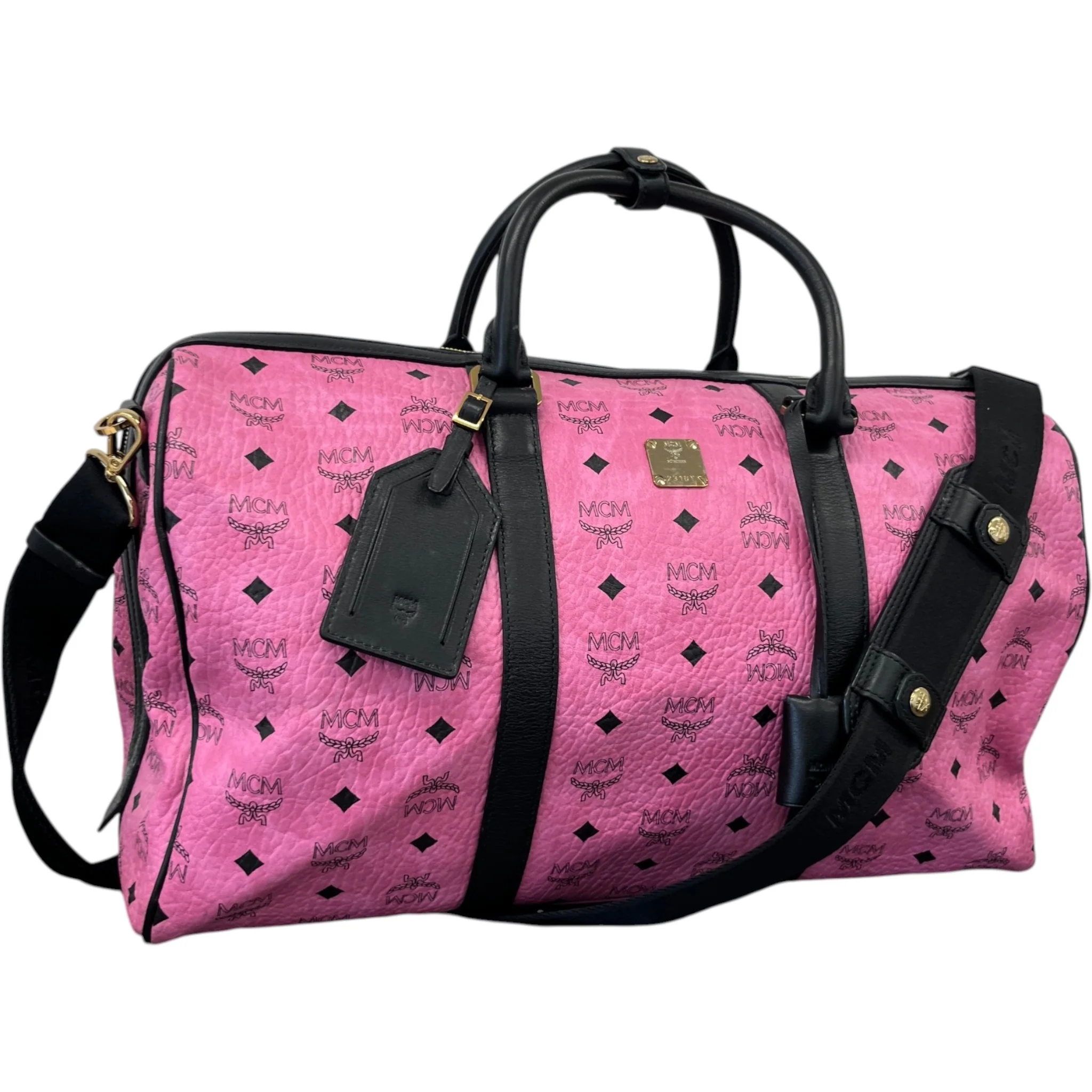 Monogram Viestos Weekender Duffle Bag Pink - Image 4