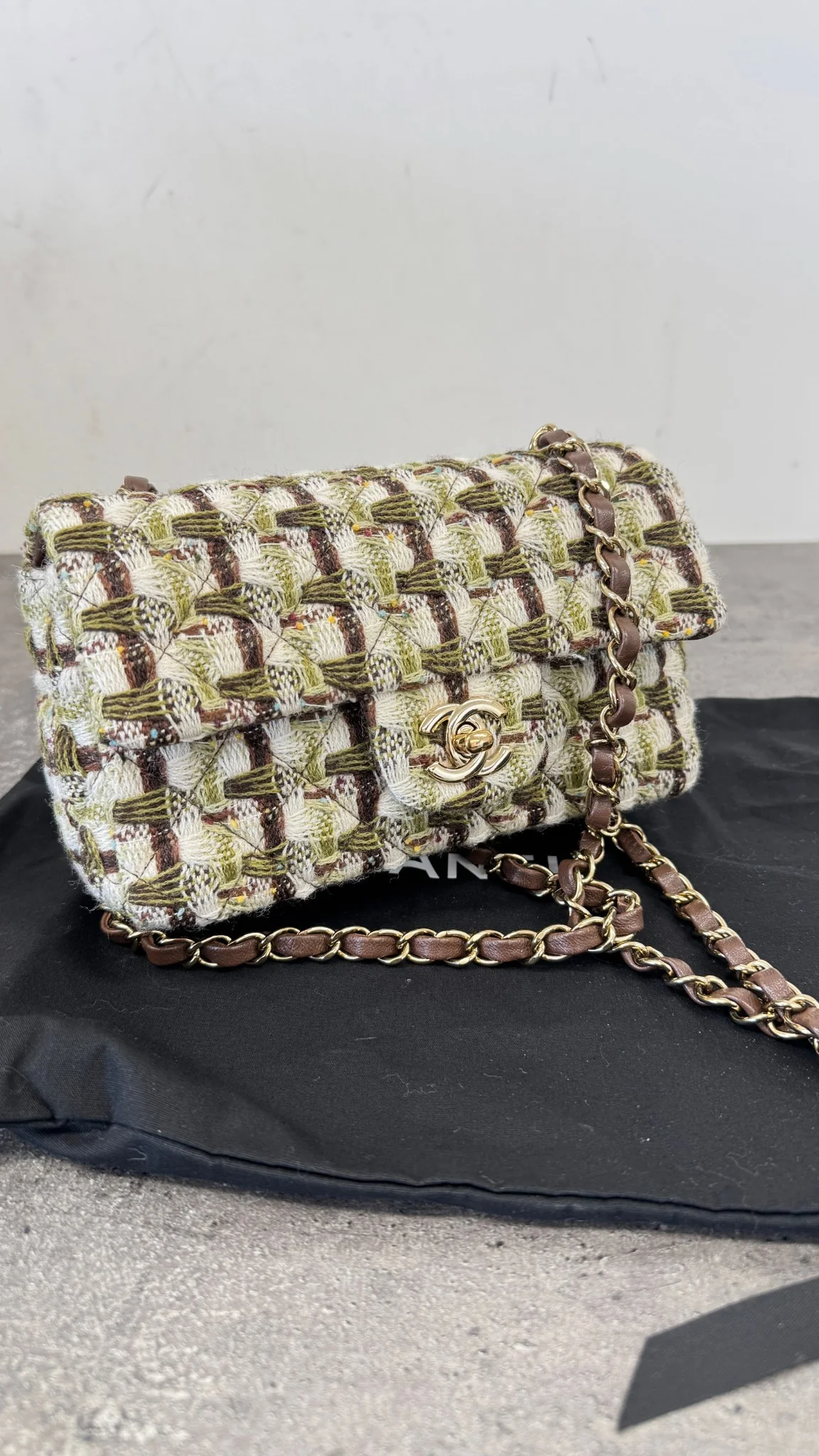 Women's 11.12 Mini Double Flap Bag Brown - Image 10