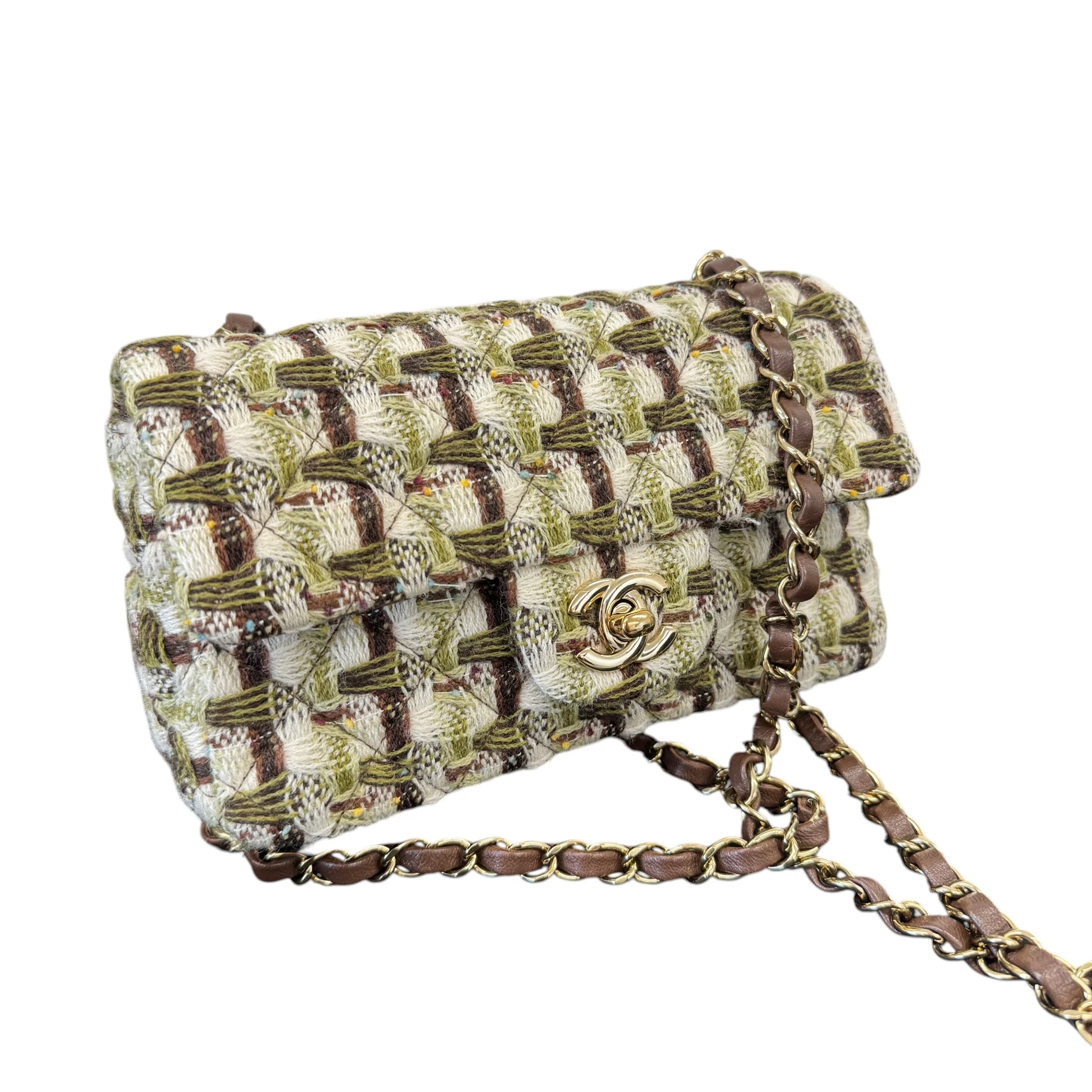 Women's 11.12 Mini Double Flap Bag Brown - Image 5