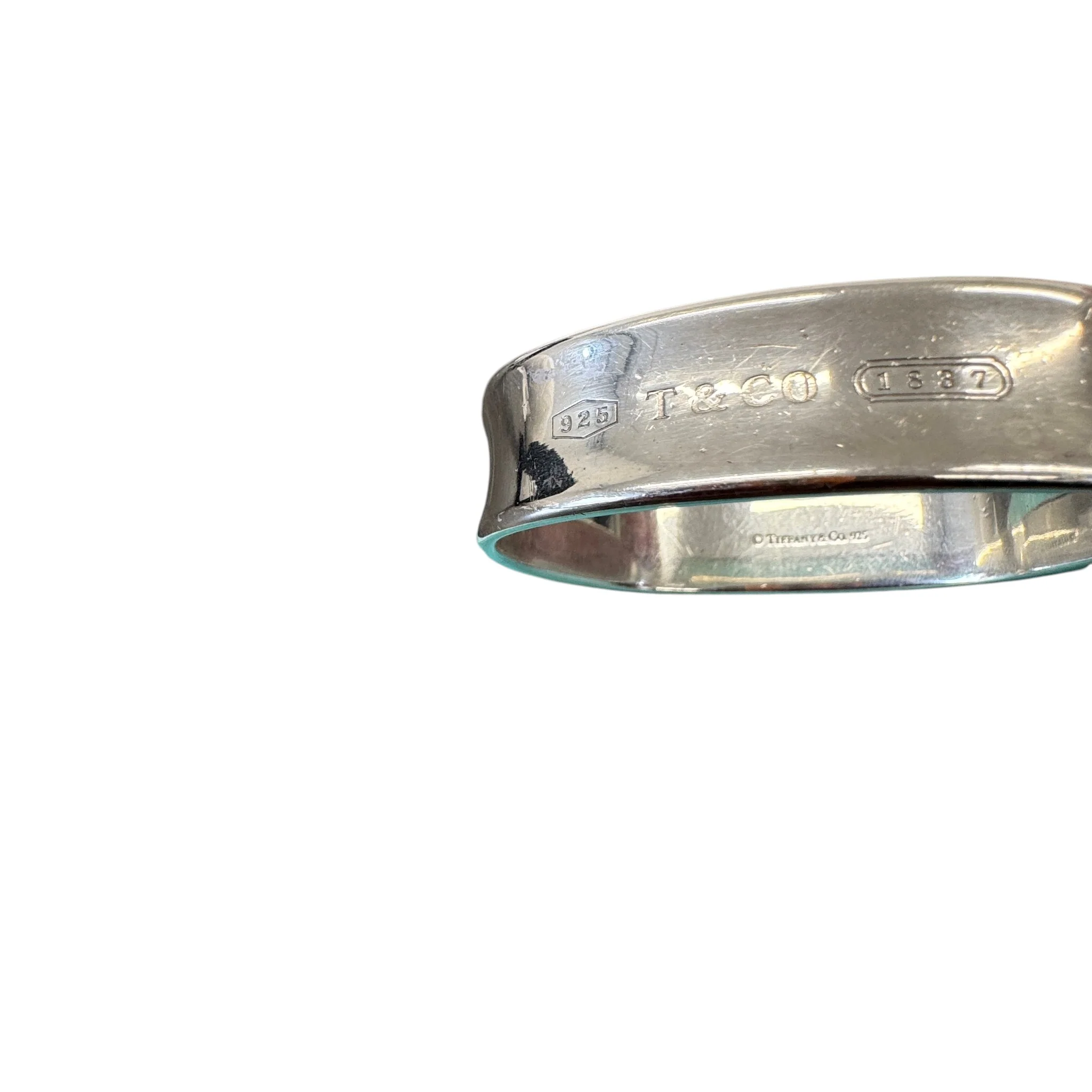 Women's 1837 Square Cushion Bangle Bracelet Silver - Image 10