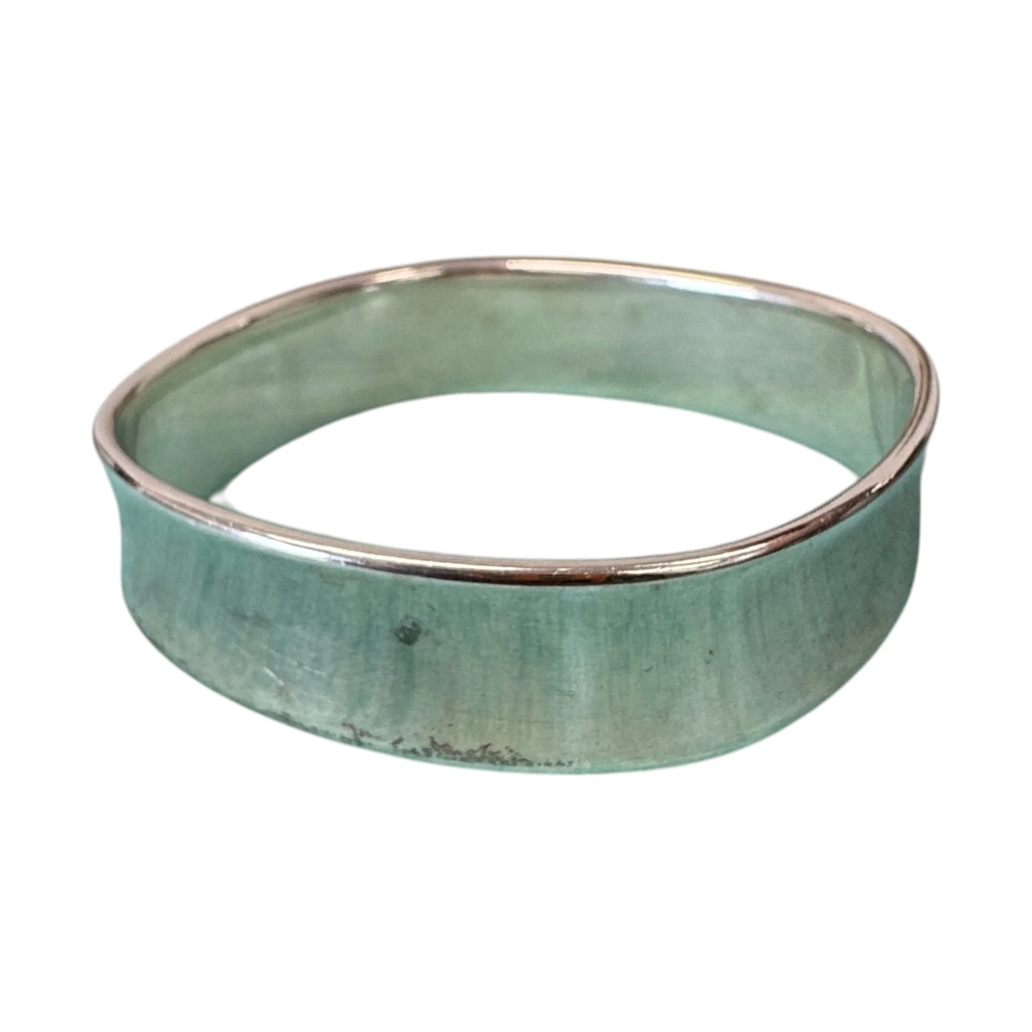 Women's 1837 Square Cushion Bangle Bracelet Silver - Image 5