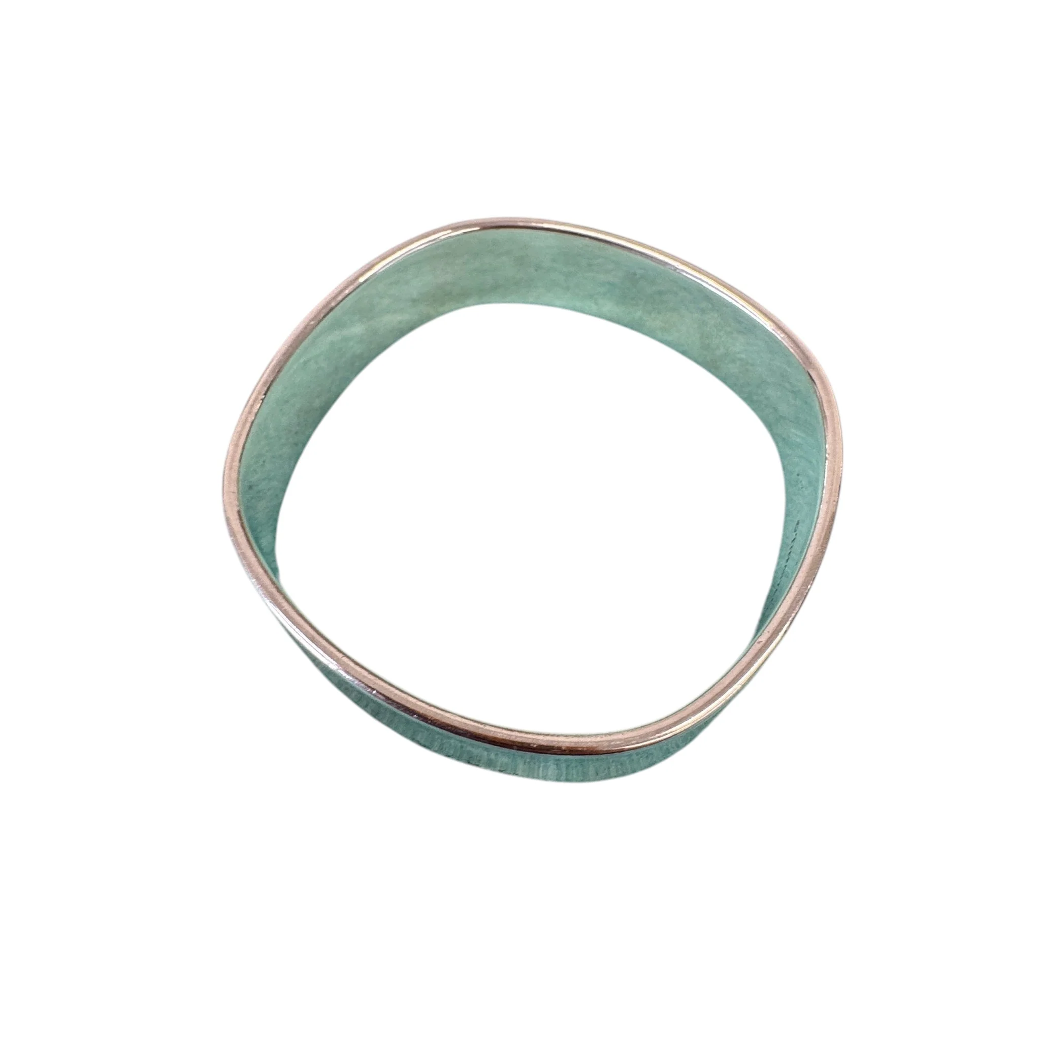 Women's 1837 Square Cushion Bangle Bracelet Silver - Image 6