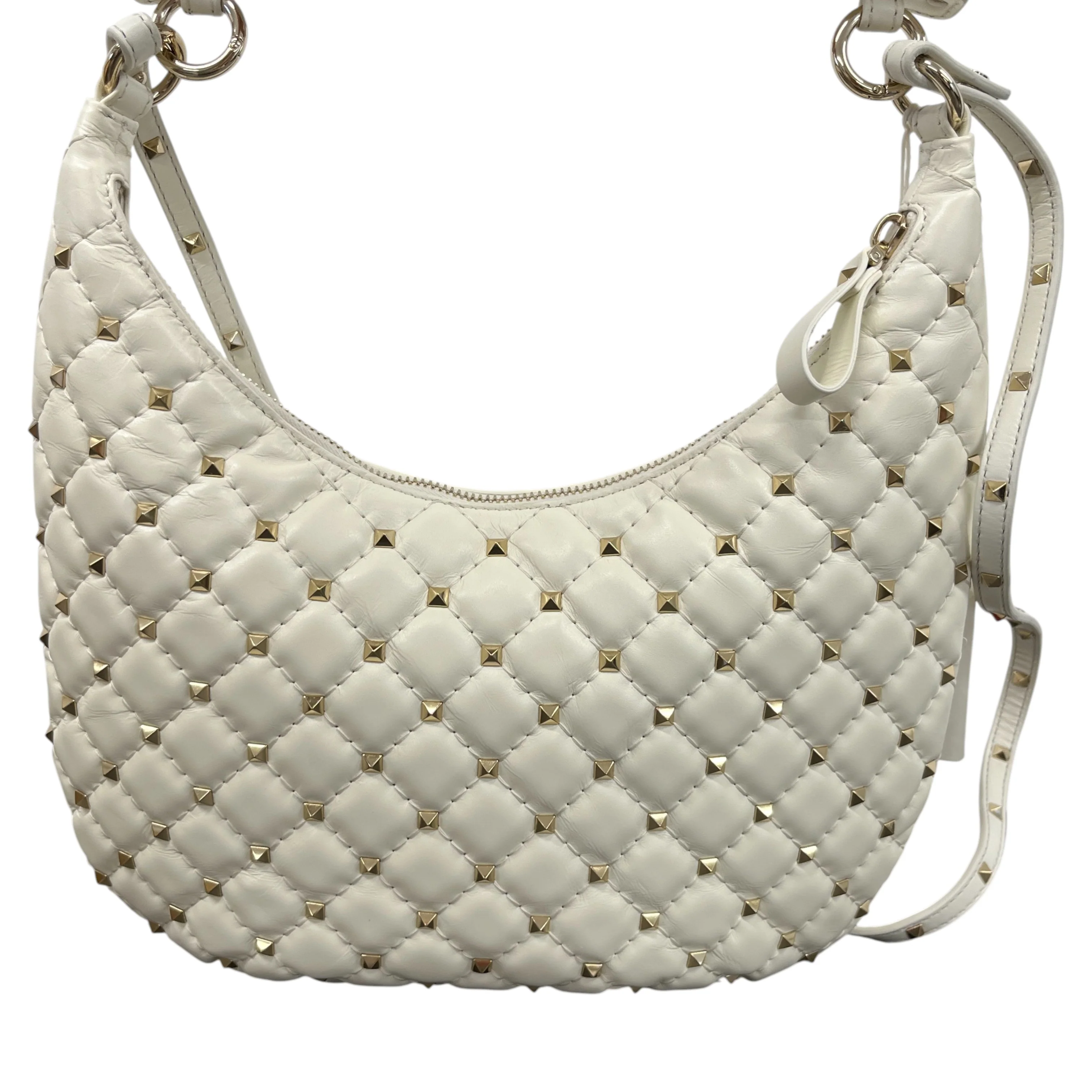 Women's 2010S Rockstud Spike Shoulder Bag White - Image 3