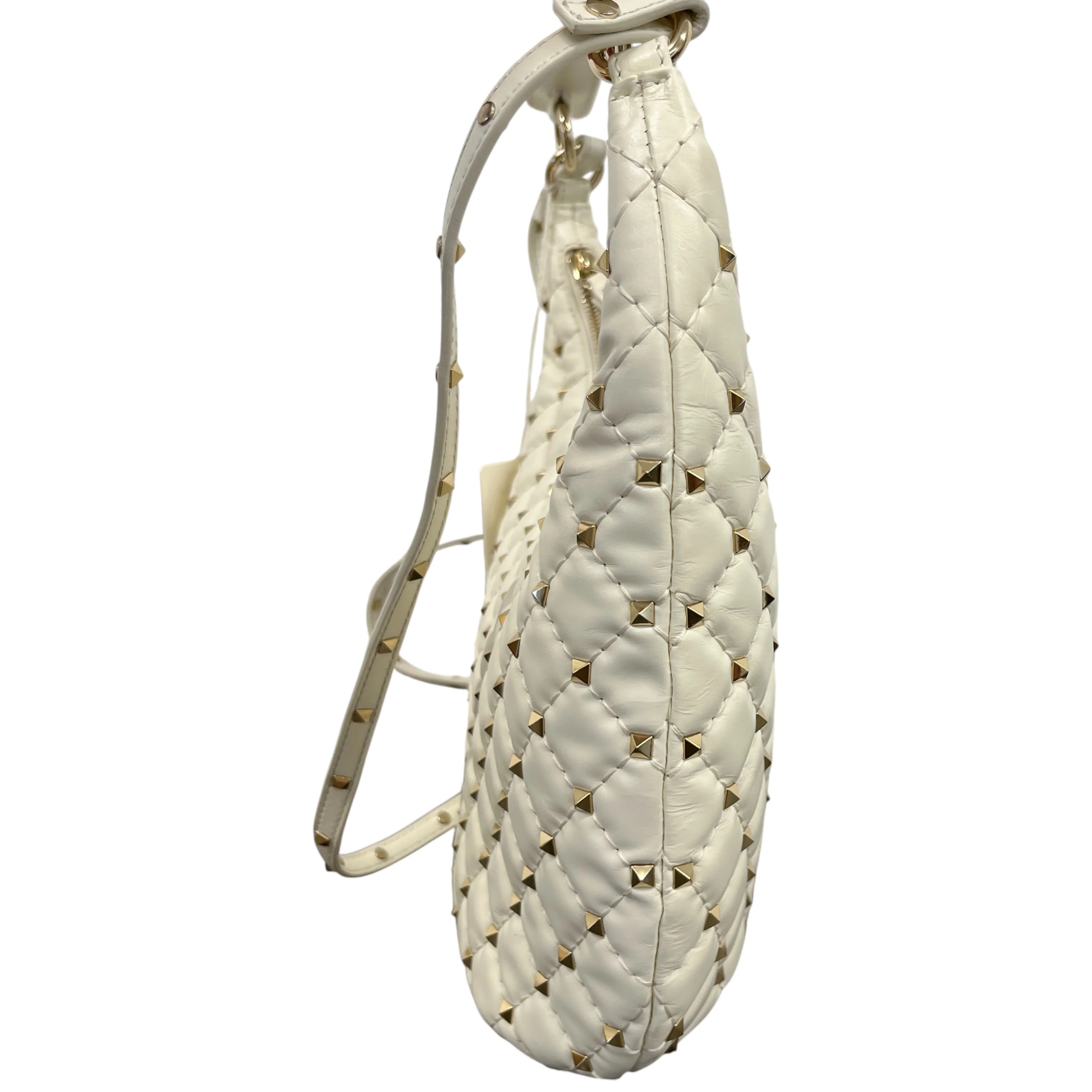 Women's 2010S Rockstud Spike Shoulder Bag White - Image 6