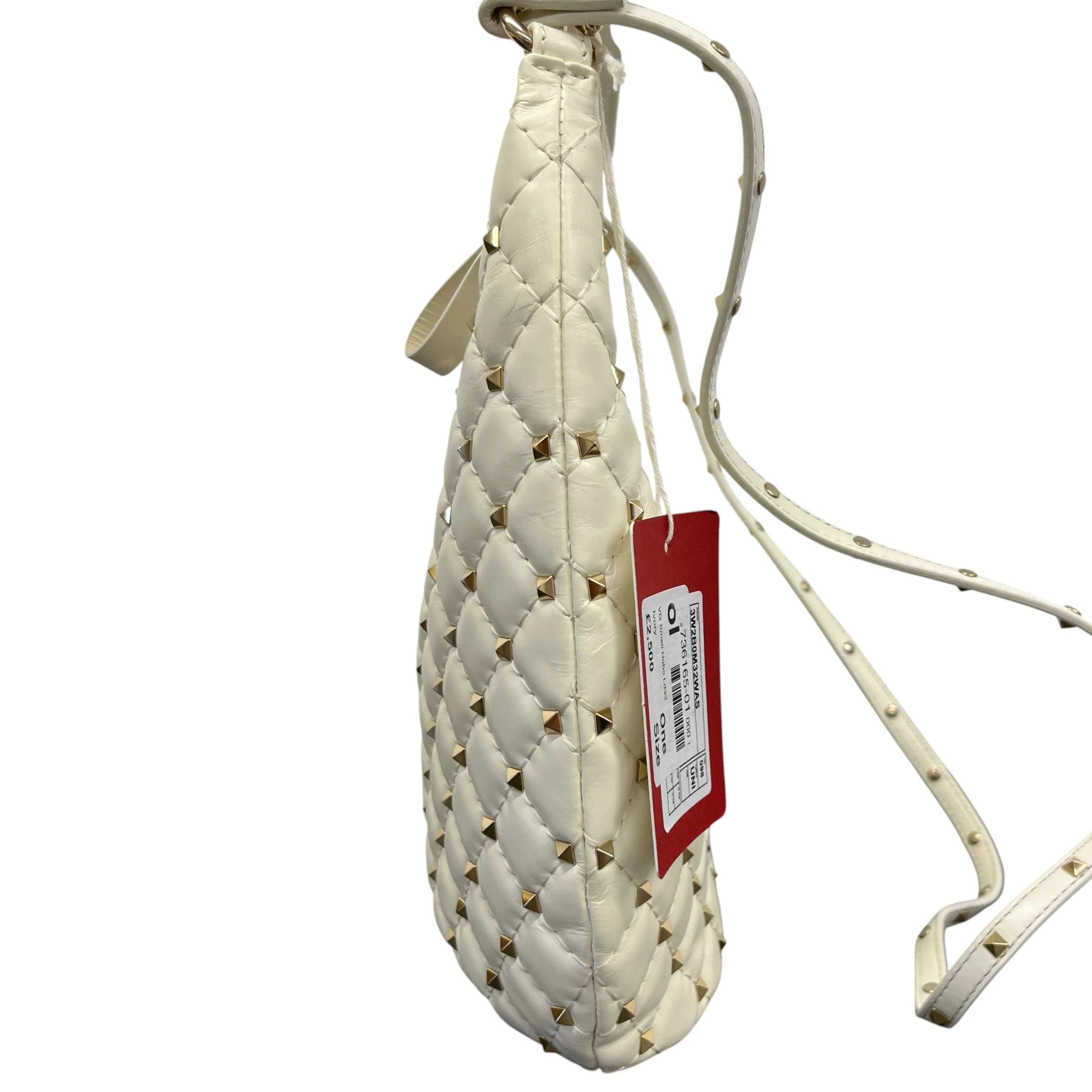 Women's 2010S Rockstud Spike Shoulder Bag White - Image 7