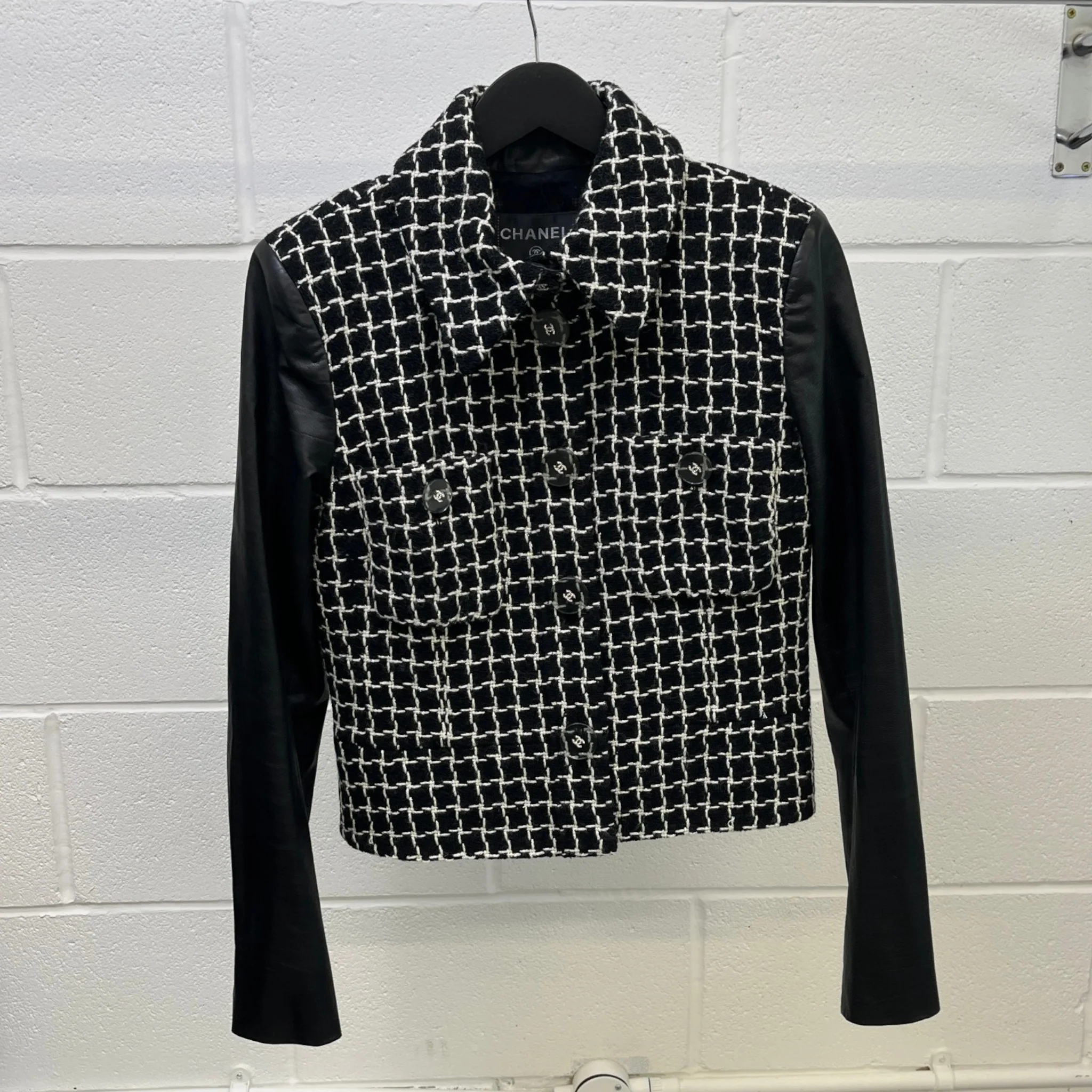 Women's 2017 Cosmopolite Tweed Jacket Black Size IT 42 / UK 10 - Image 8