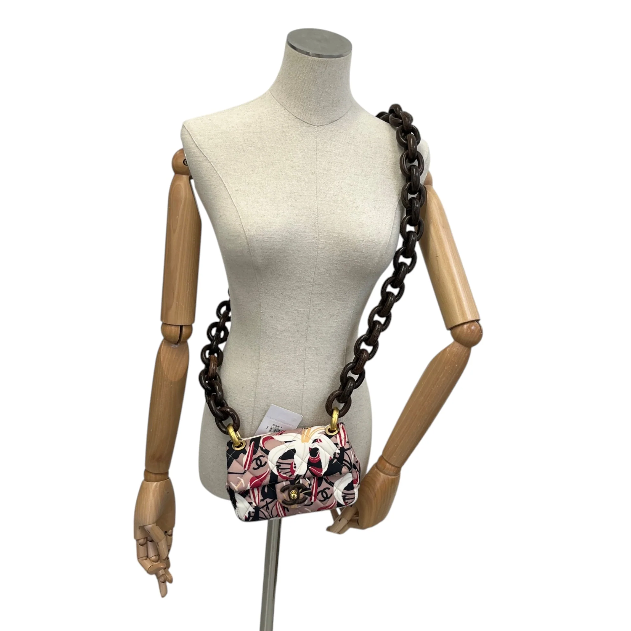 Women's 2023 Wenge Wood Chain Mini Flap Bag Brown - Image 3