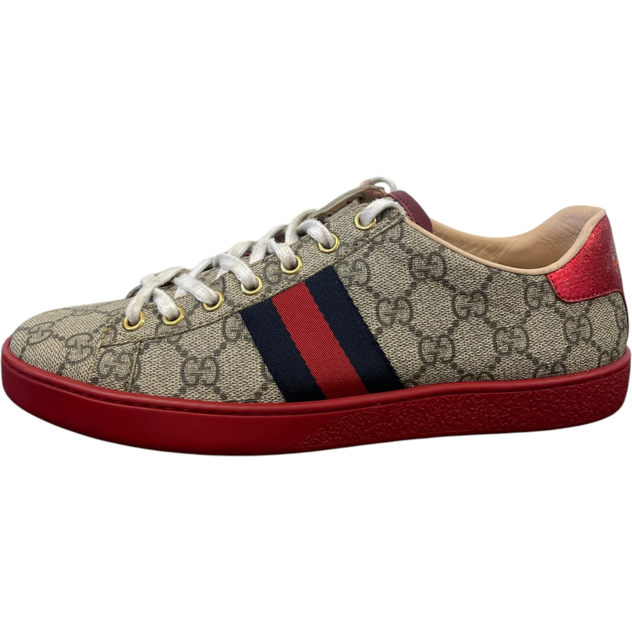 Women's Ace Low Trainers Beige Size EU 37.5 / UK 4.5 - Image 5