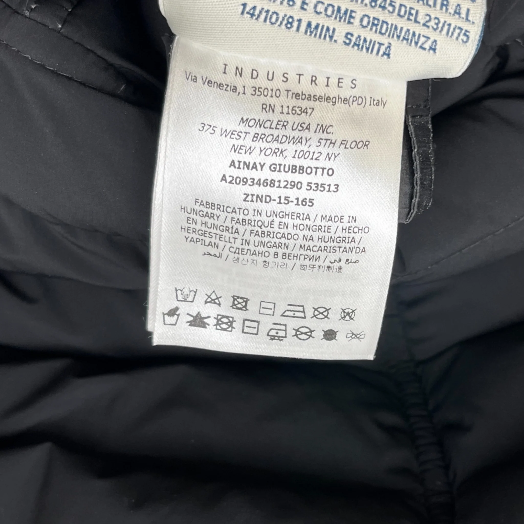 Women's Ainay Down Jacket Black Size 1 / UK 10 - Image 8
