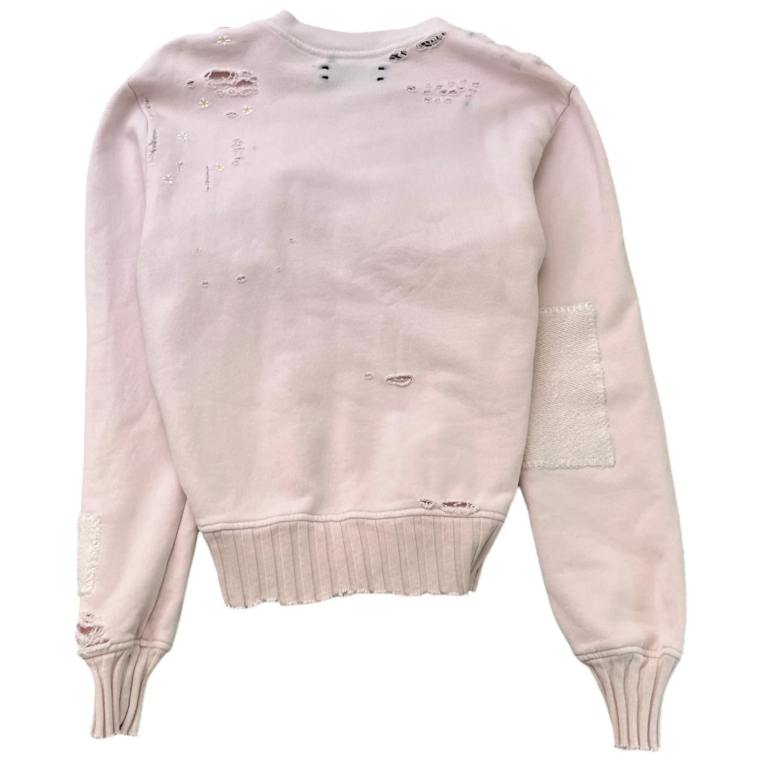 Women's Alligator Distressed Jumper Pink Size S - Image 2