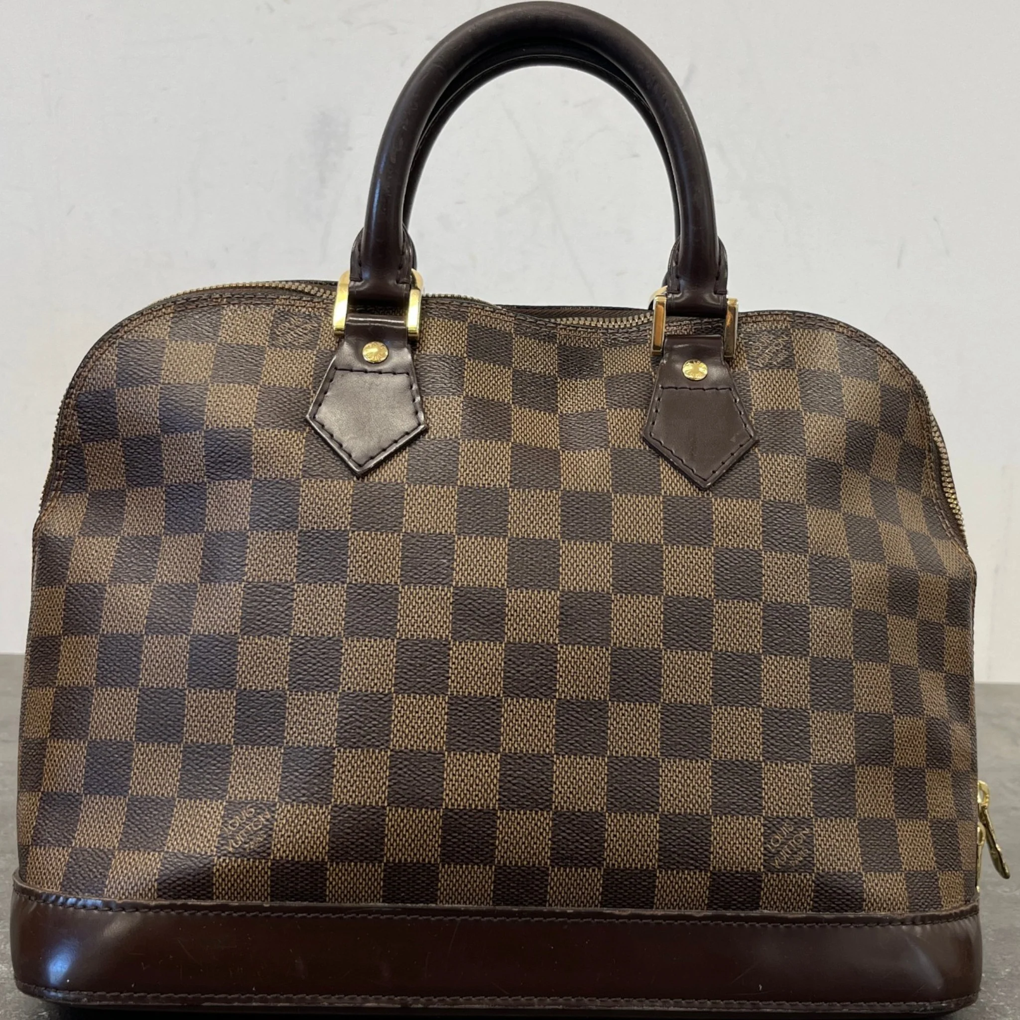 Women's Alma Pm Damier Ebene Bag Brown - Image 12