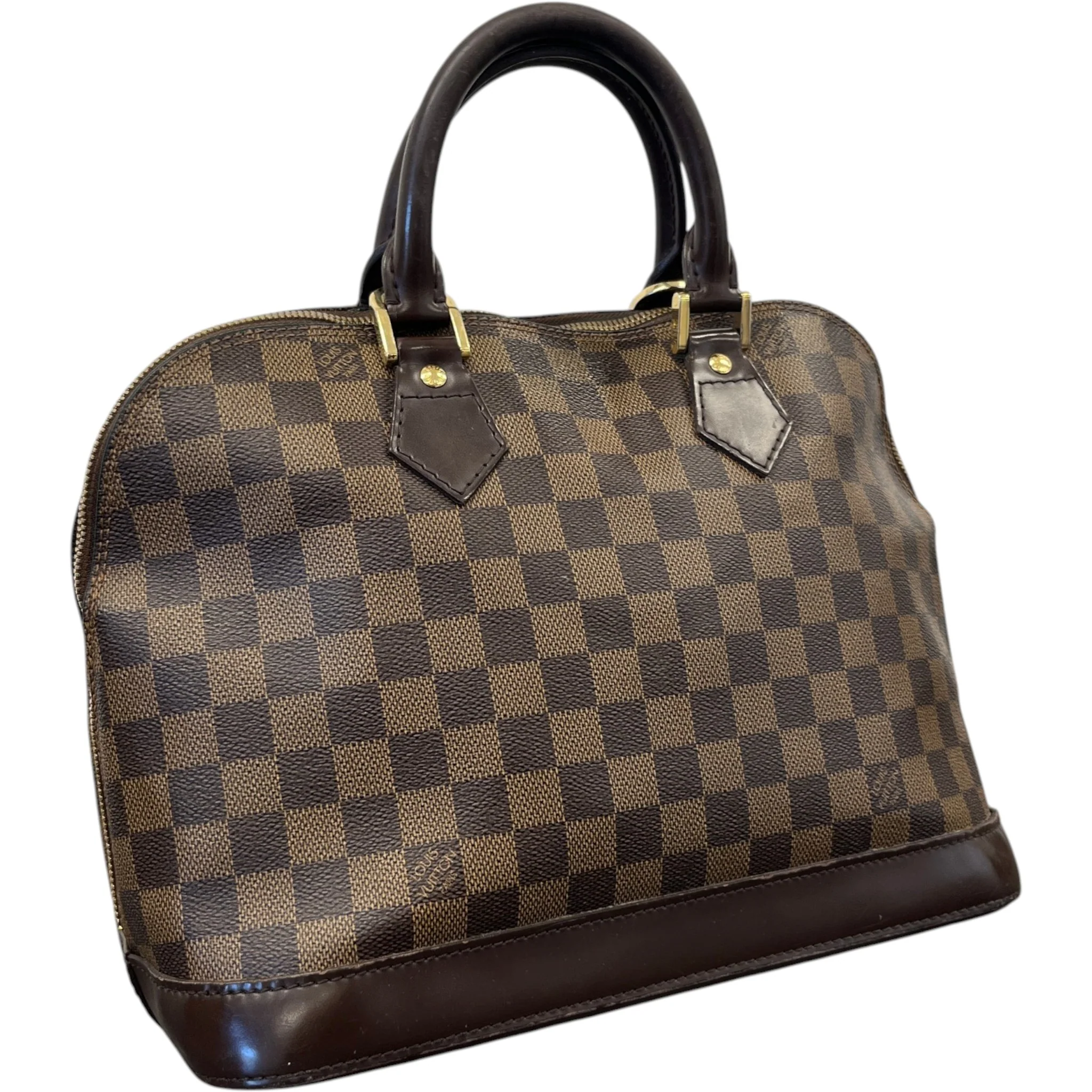 Women's Alma Pm Damier Ebene Bag Brown - Image 4