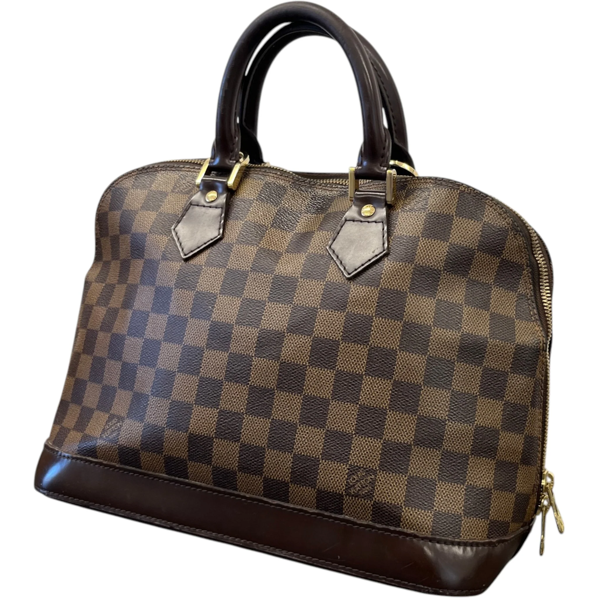 Women's Alma Pm Damier Ebene Bag Brown - Image 5
