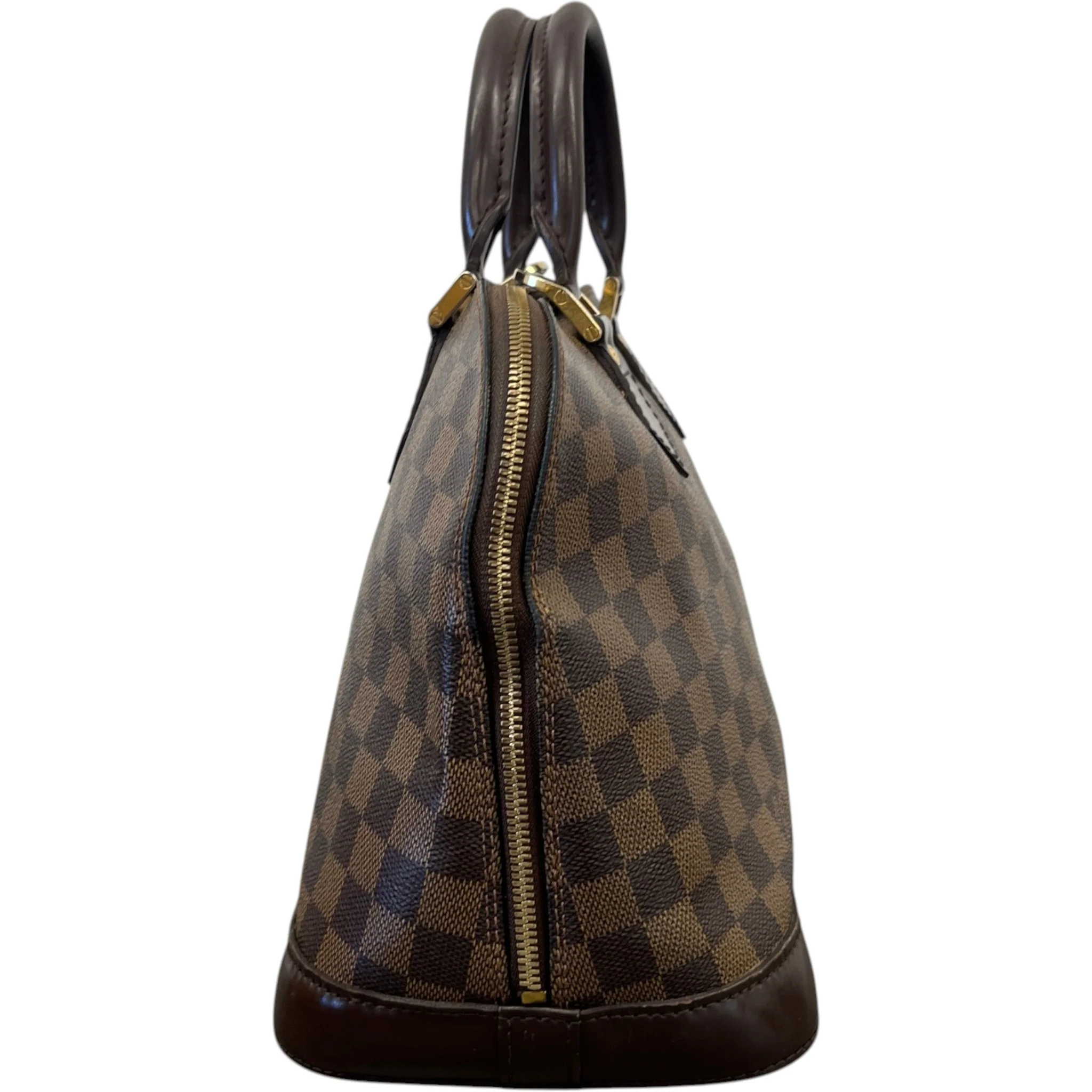 Women's Alma Pm Damier Ebene Bag Brown - Image 6