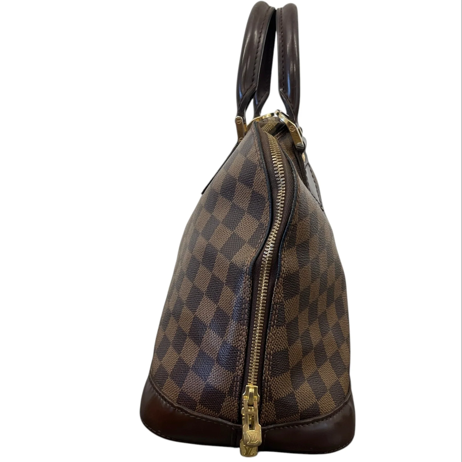Women's Alma Pm Damier Ebene Bag Brown - Image 7