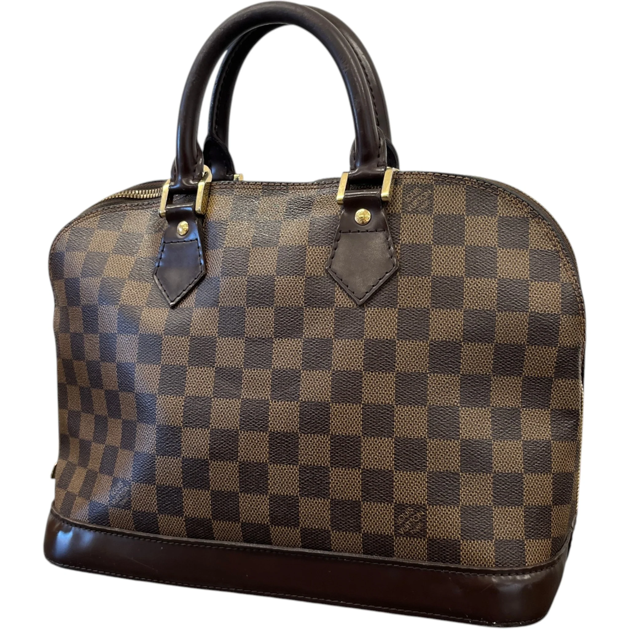 Women's Alma Pm Damier Ebene Bag Brown - Image 8