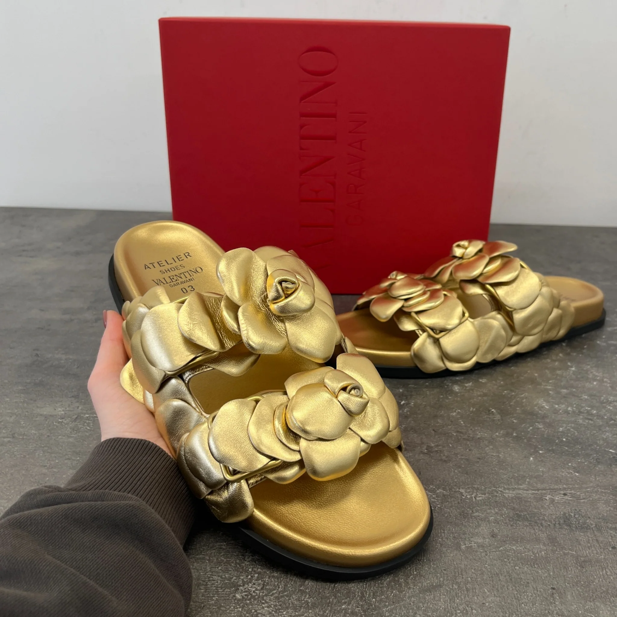 Women's Atelier 03 Rose Edition Sandals Gold Size EU 41 / UK 8 - Image 11