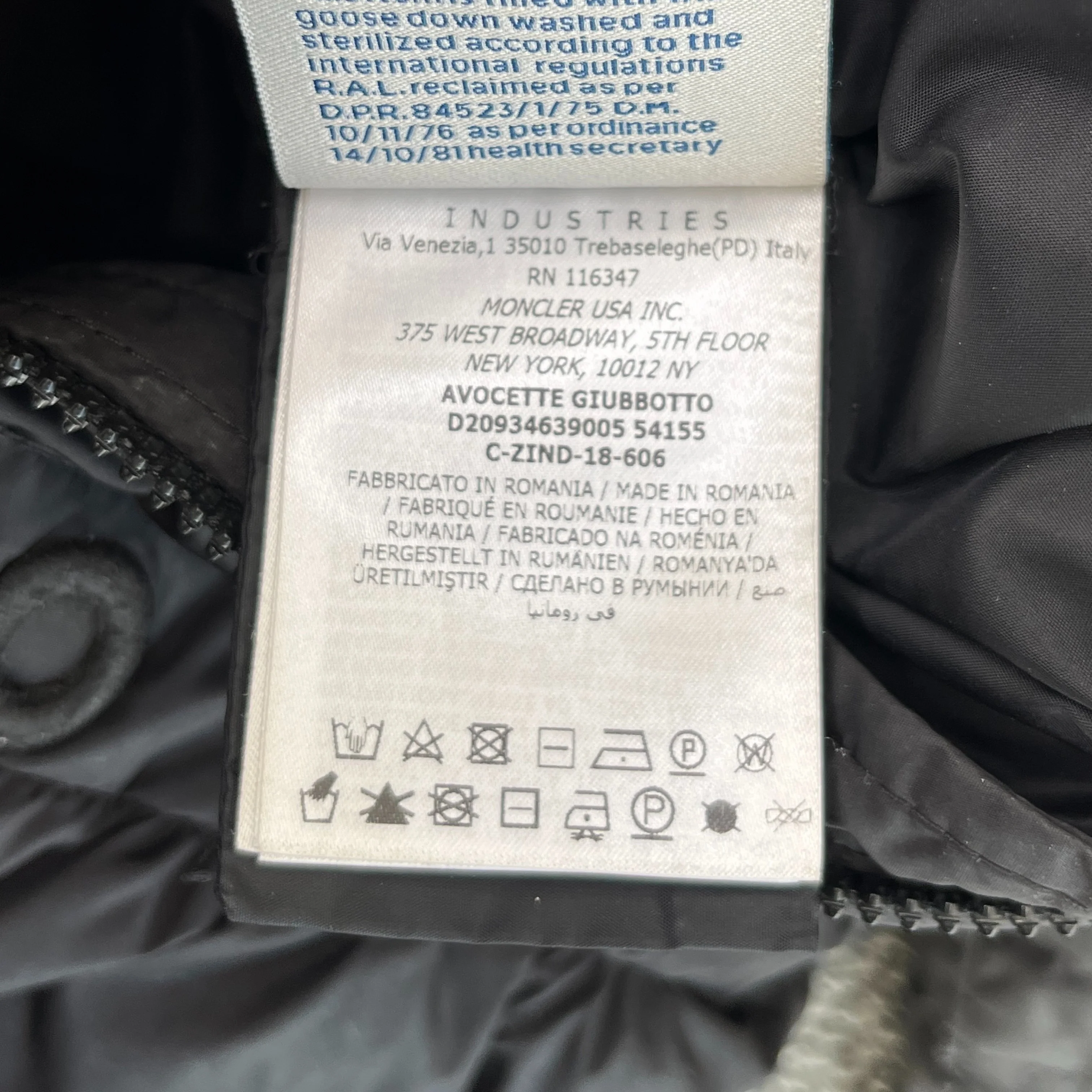 Women's Avocette Down Jacket Black Size 2 / UK 12 - Image 9