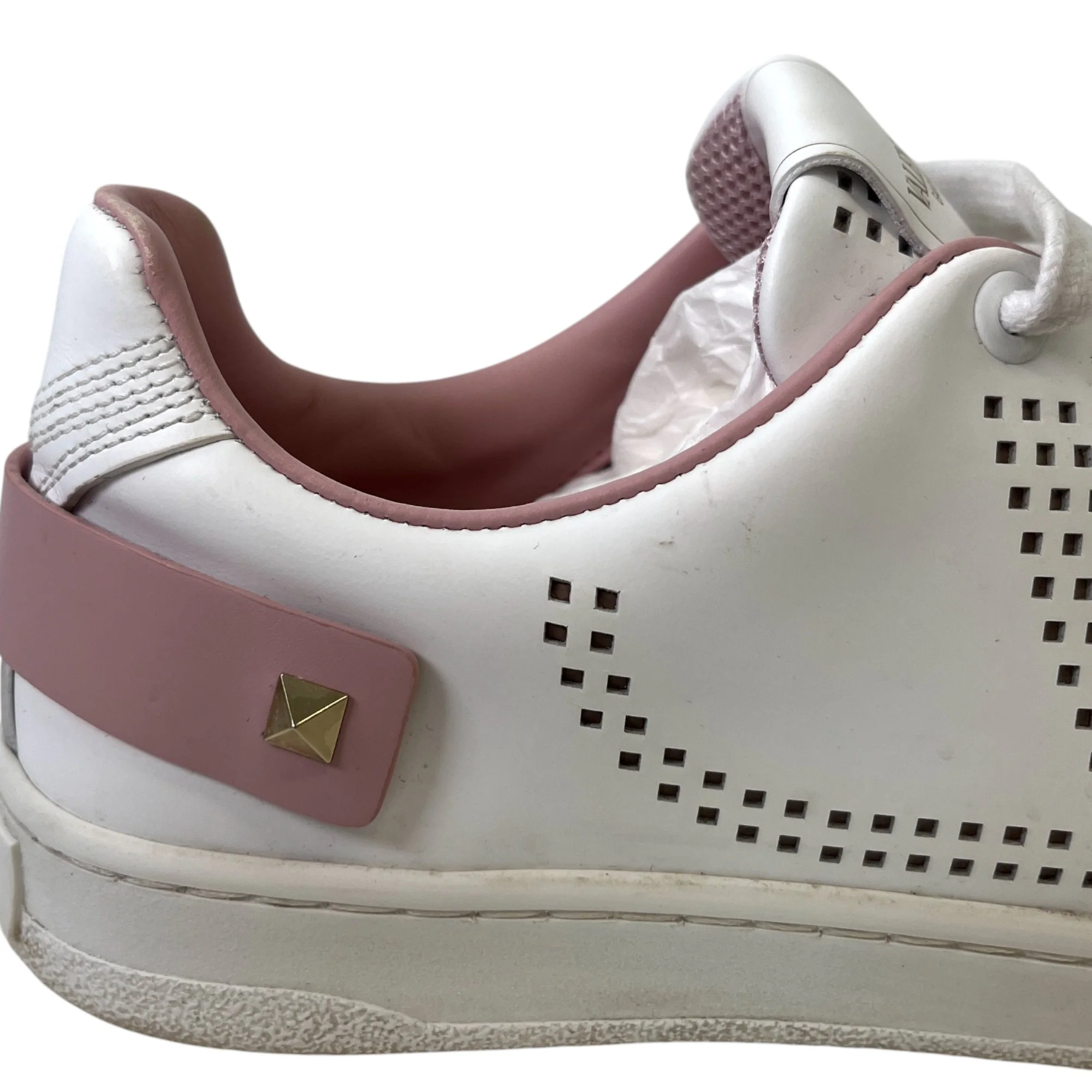 Women's Backer Perforated Low Trainers White Size EU 35.5 / UK 2.5 - Image 11