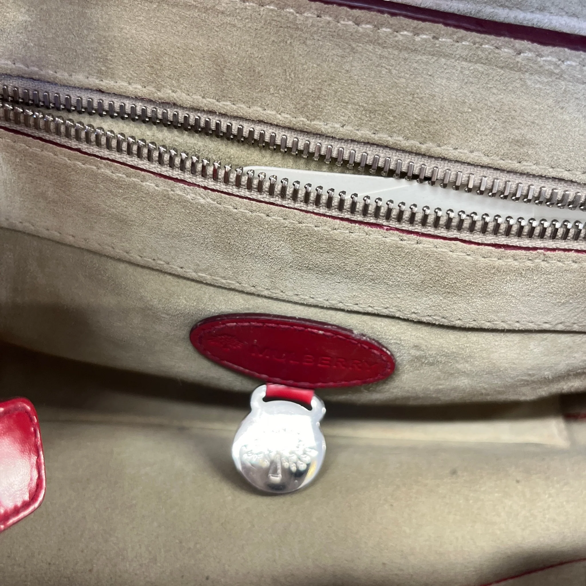 Women's Bayswater Bag Red - Image 12