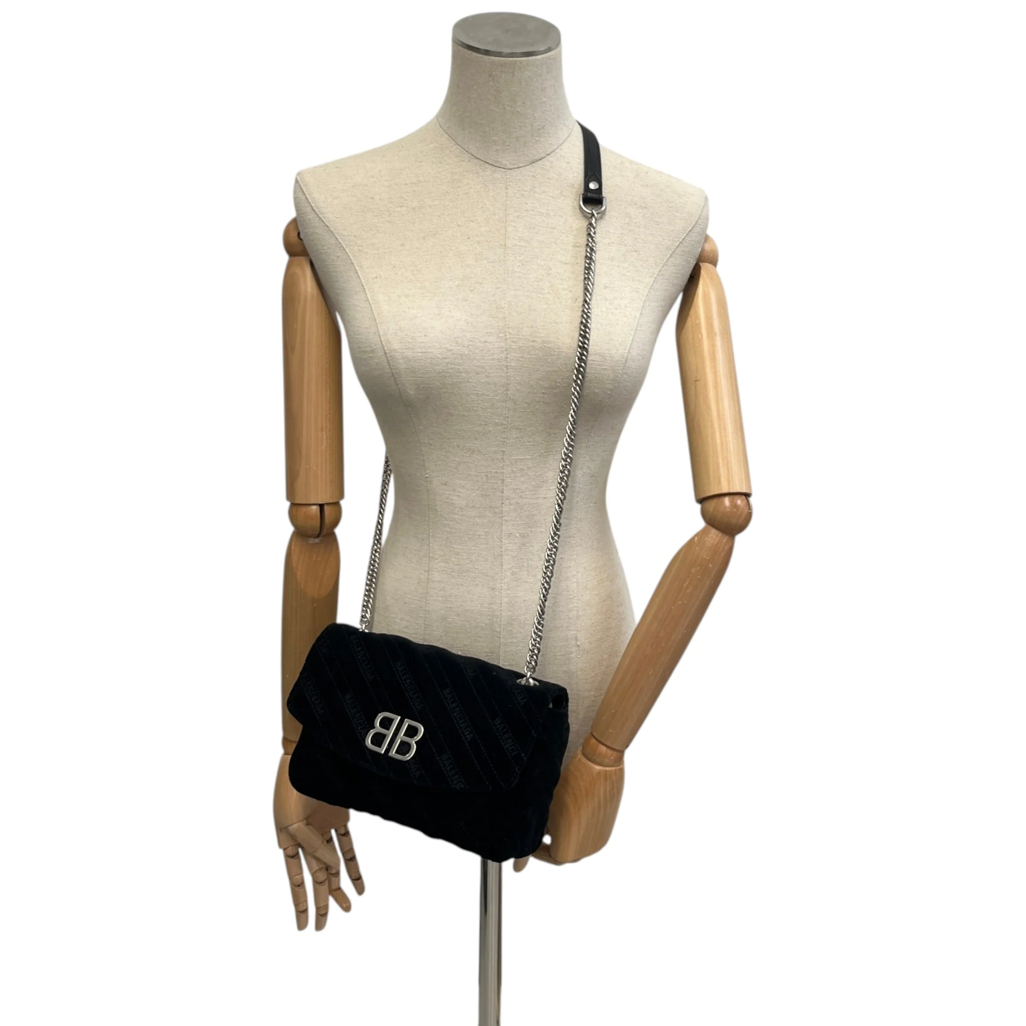 Women's Bb Chain Quilted Bag Black - Image 2