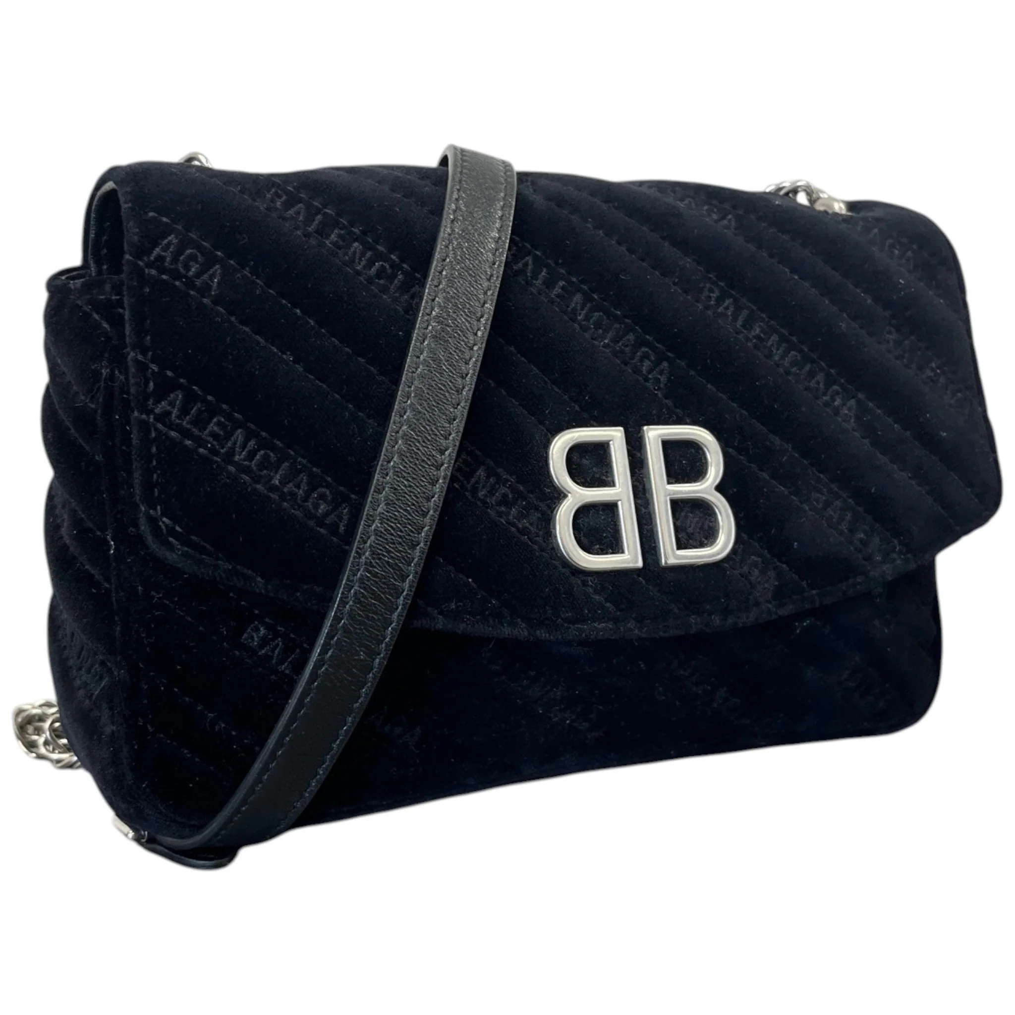 Women's Bb Chain Quilted Bag Black - Image 4