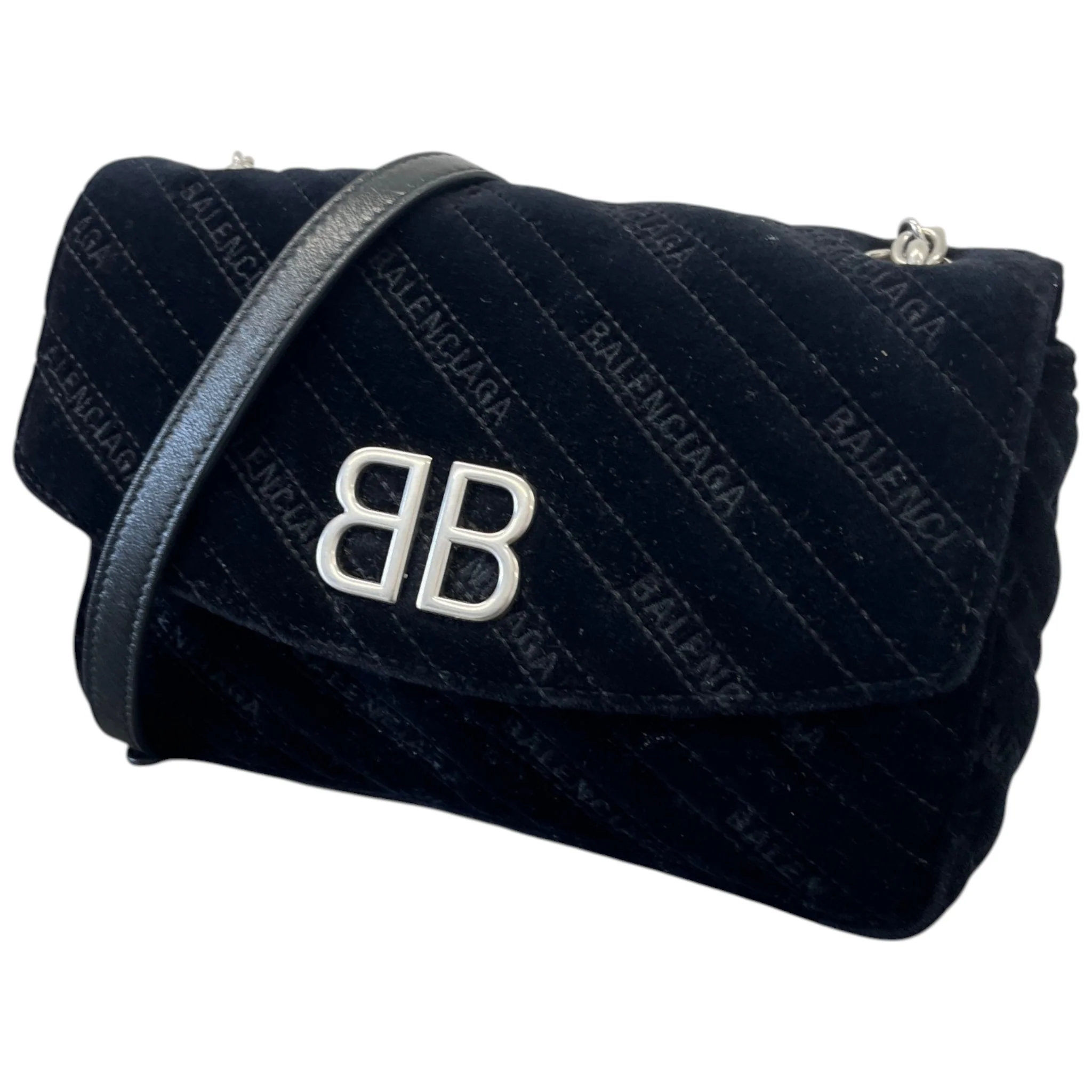 Women's Bb Chain Quilted Bag Black - Image 5
