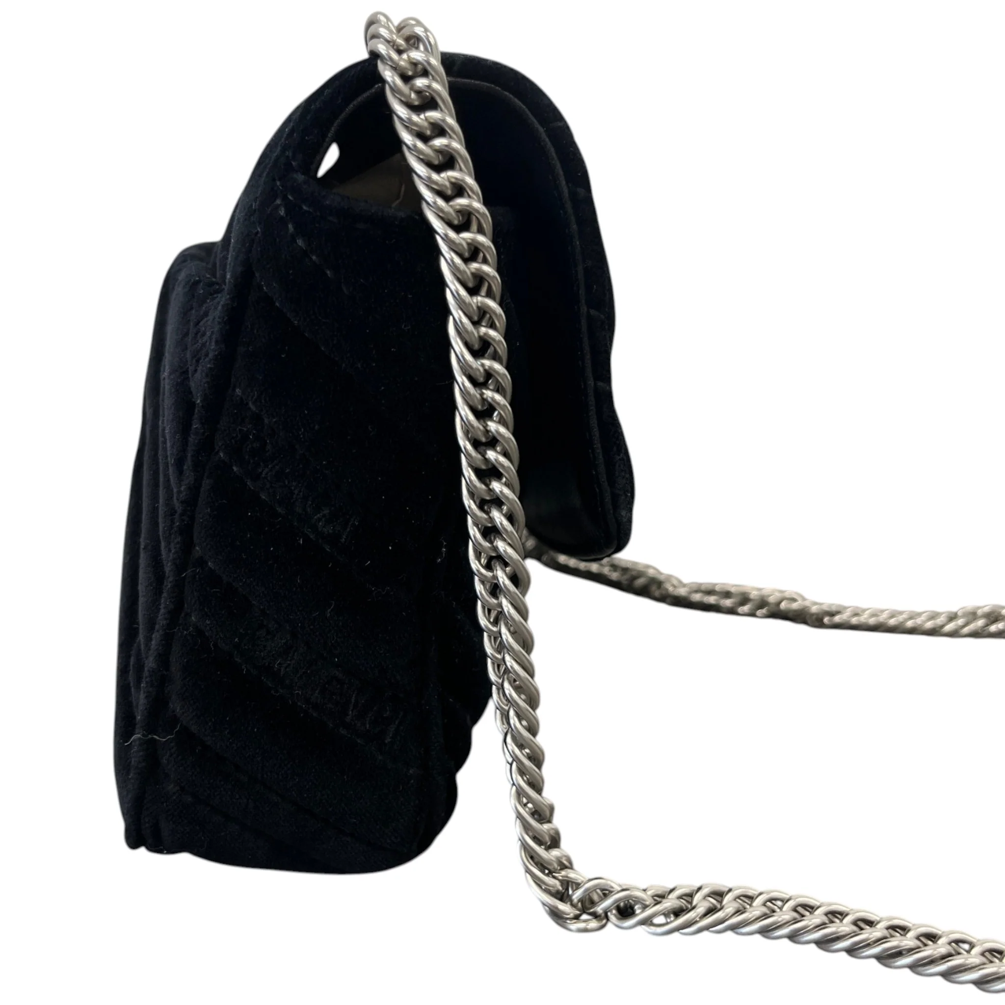 Women's Bb Chain Quilted Bag Black - Image 6