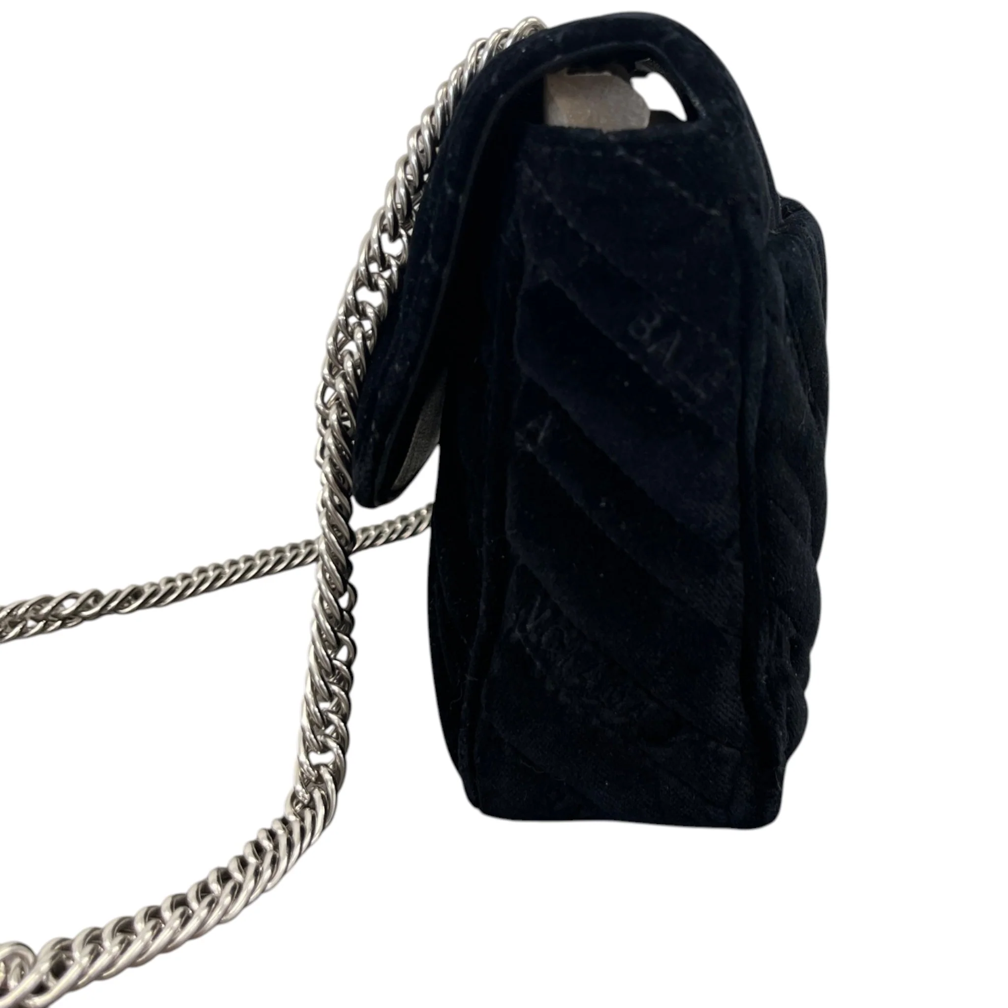 Women's Bb Chain Quilted Bag Black - Image 7
