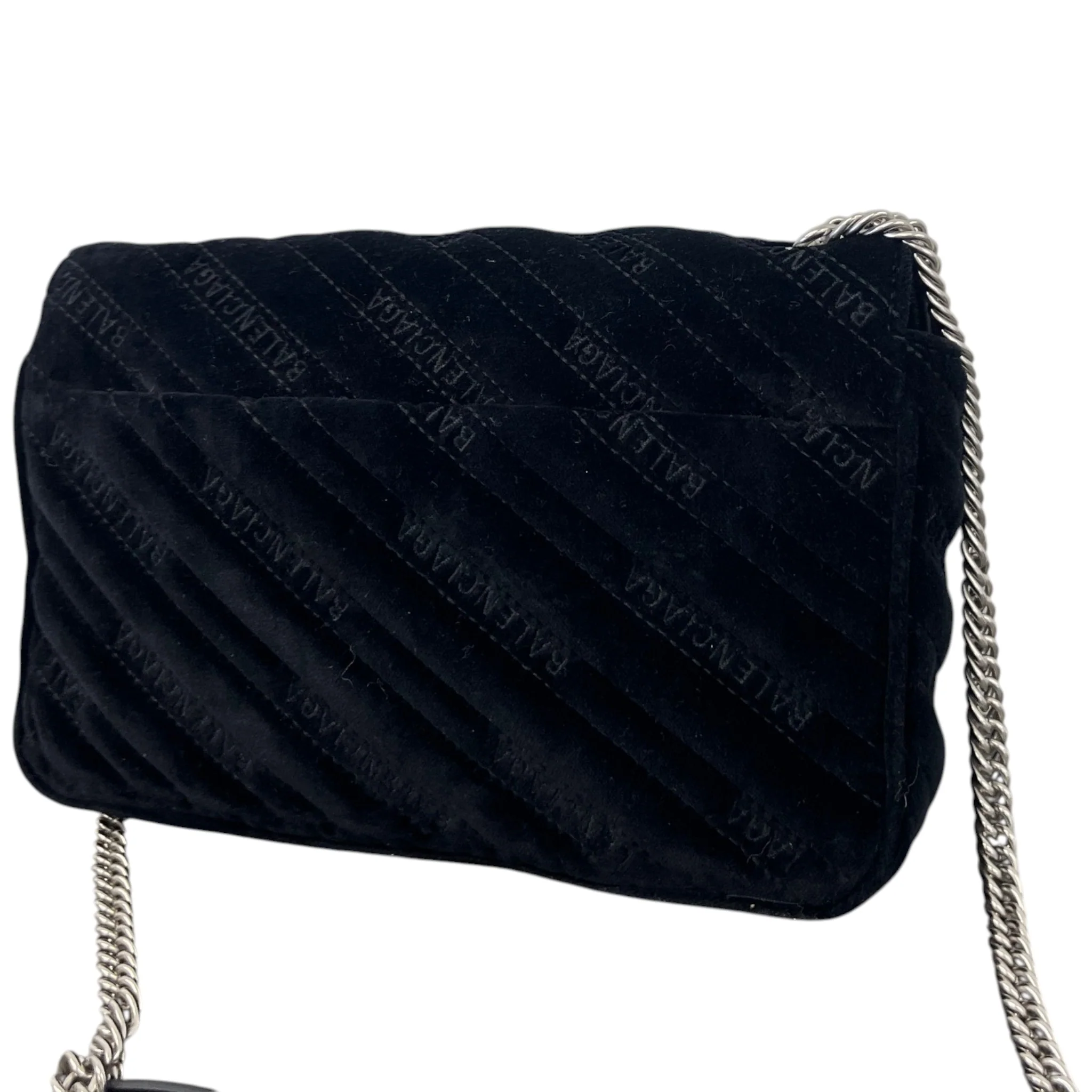 Women's Bb Chain Quilted Bag Black - Image 9