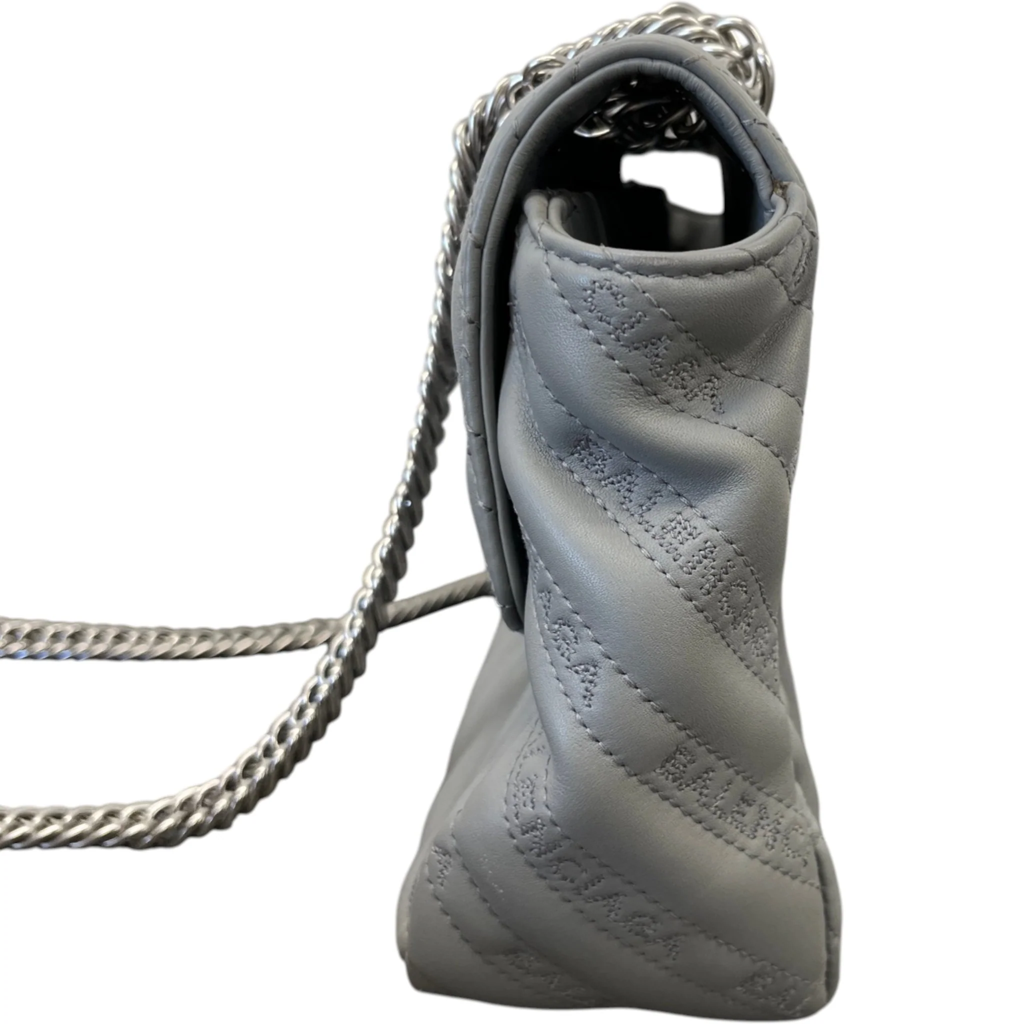 Women's Bb Quilted Embossed Bag Grey - Image 7