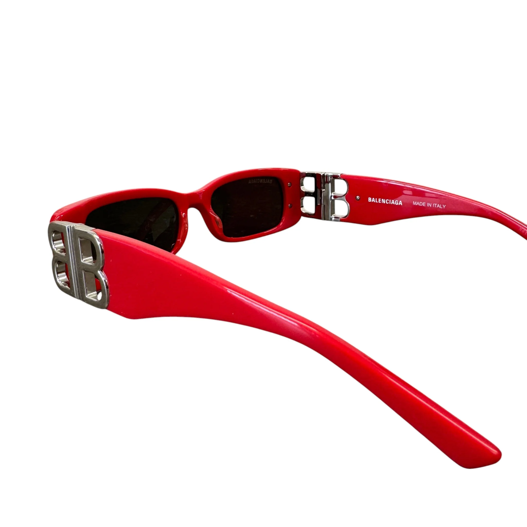 Women's Bb0096S Rectangle Sunglasses Red - Image 5