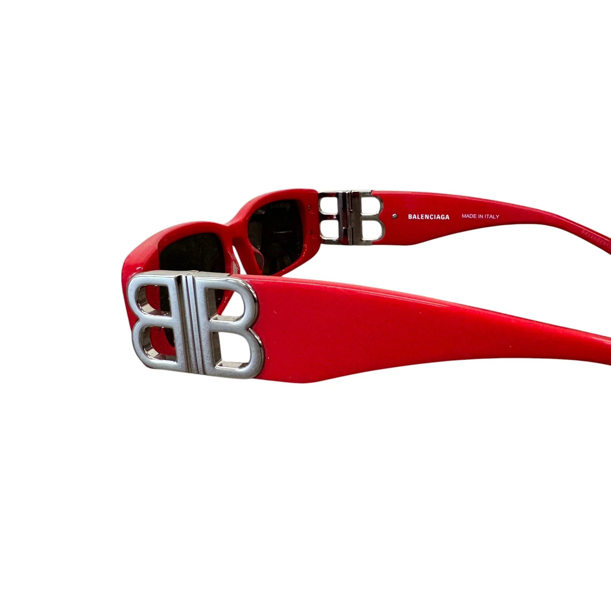 Women's Bb0096S Rectangle Sunglasses Red - Image 6