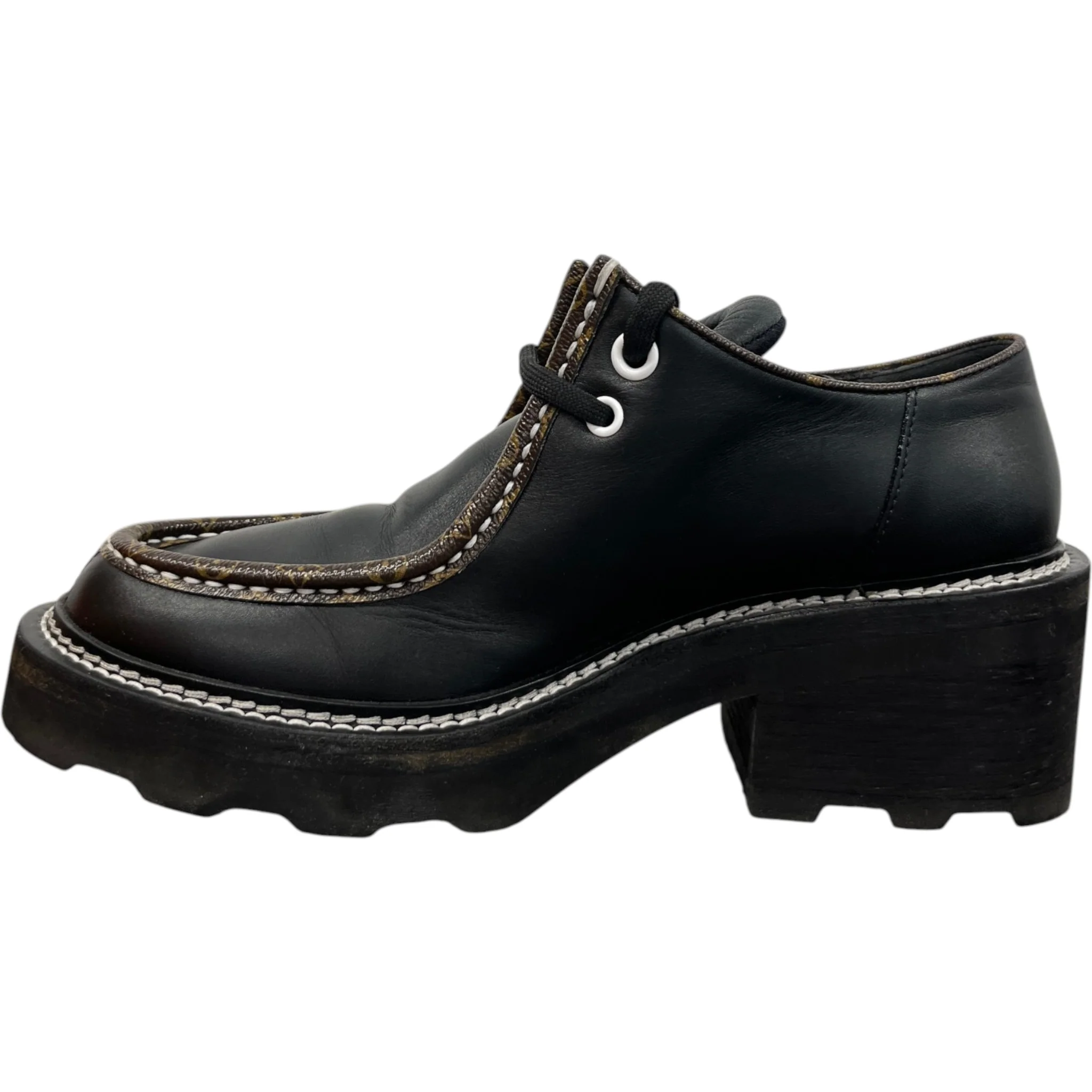 Women's Beaubourg Lace Ups Loafers Black Size EU 39 / UK 6 - Image 2
