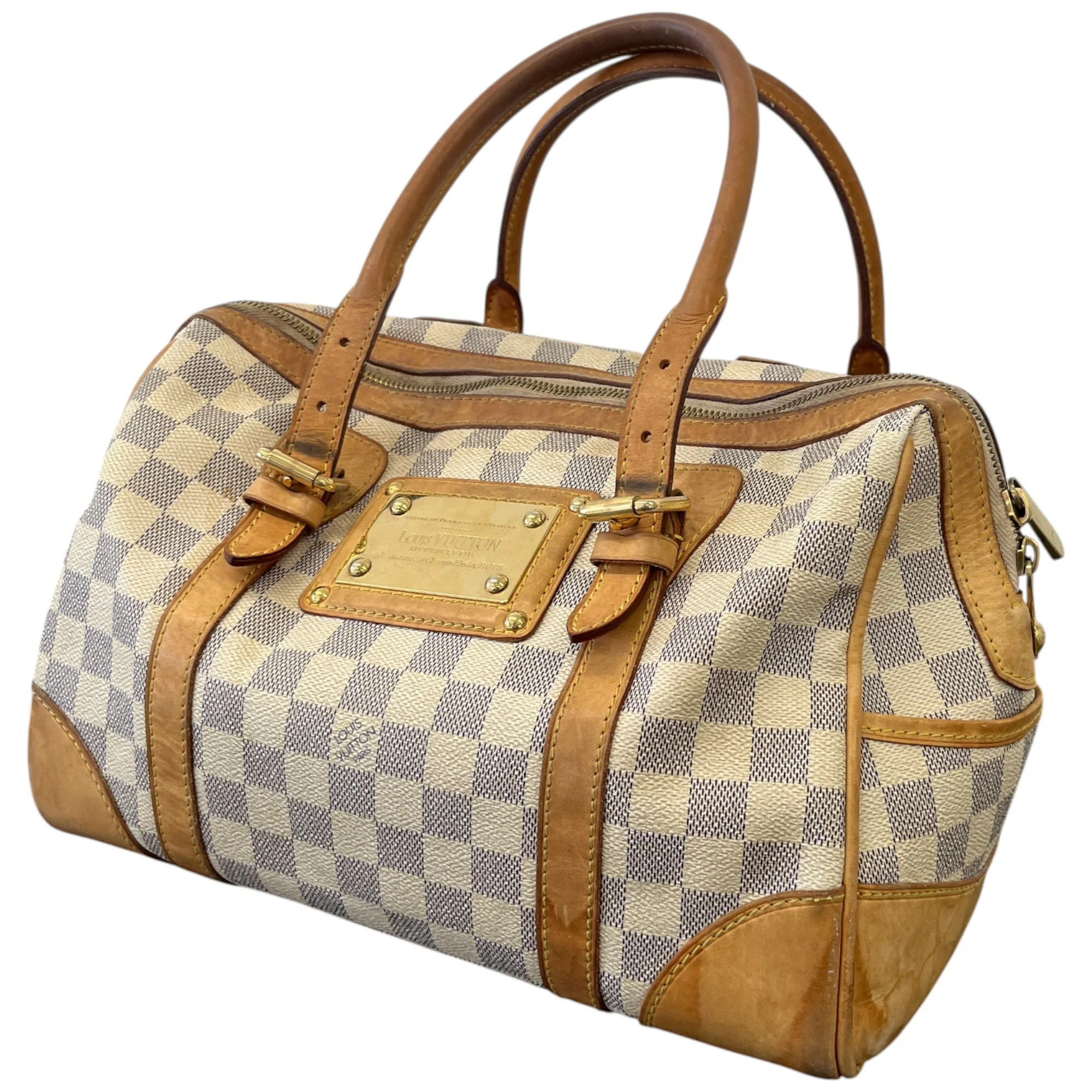 Women's Berkeley Damier Azur Bag Beige - Image 4