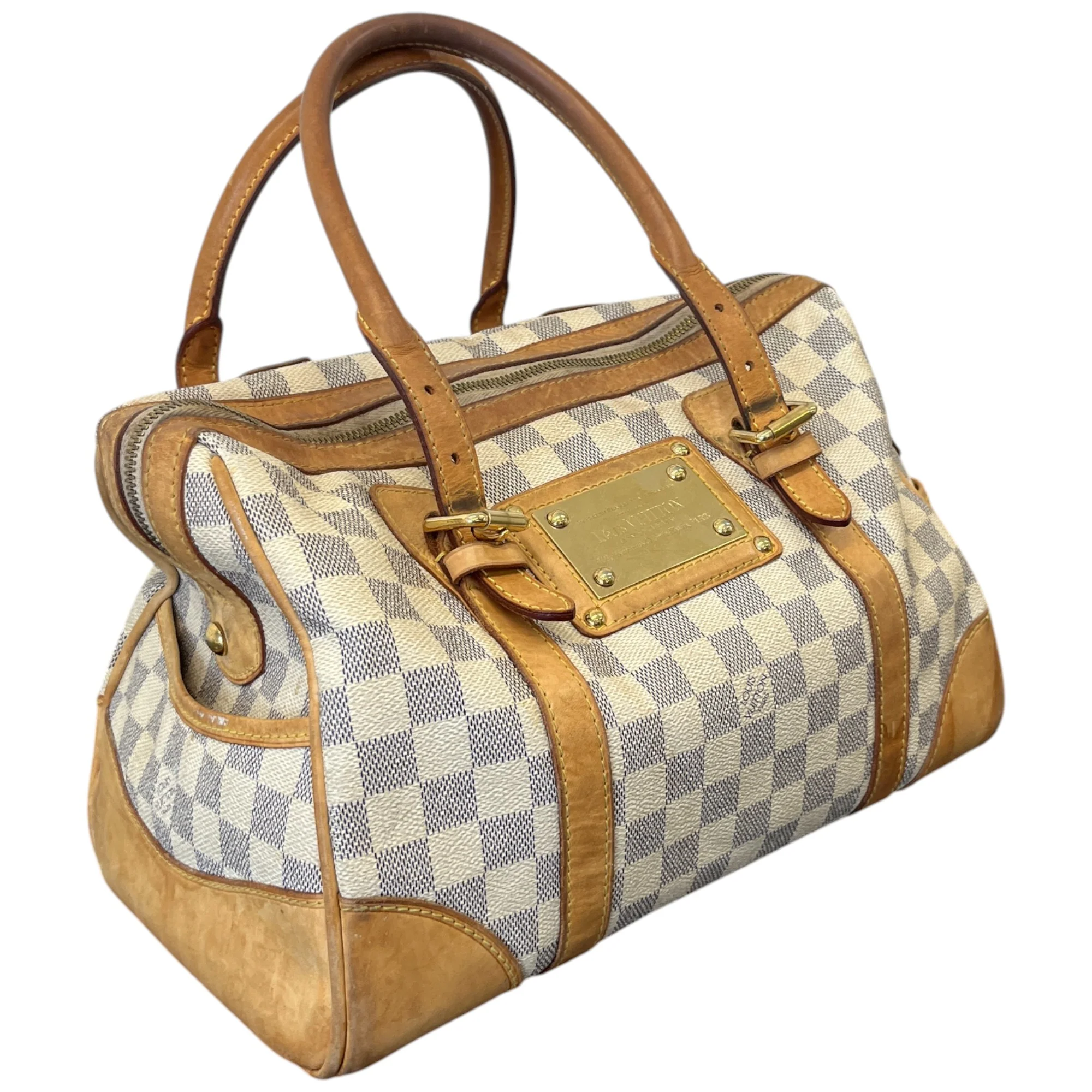 Women's Berkeley Damier Azur Bag Beige - Image 5