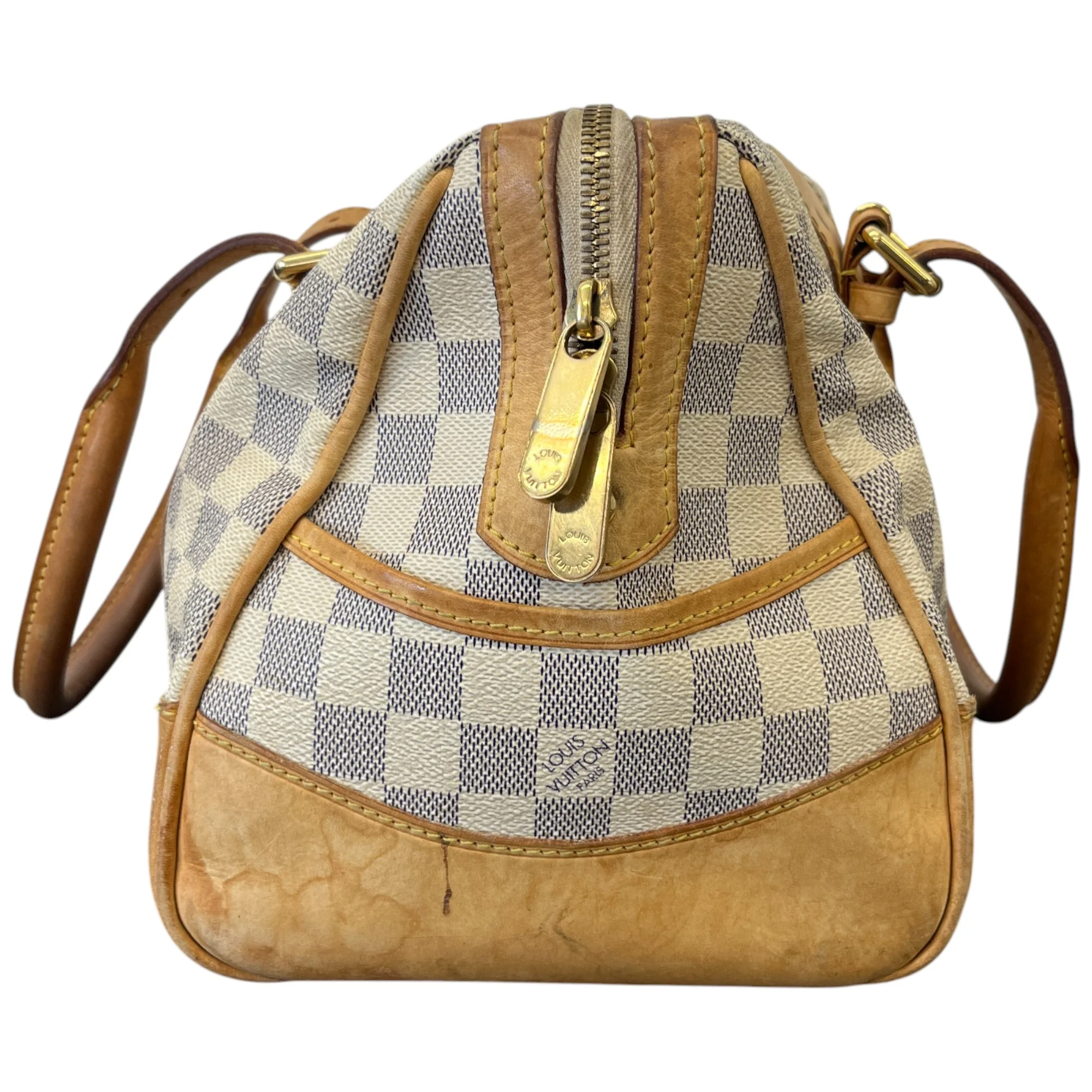 Women's Berkeley Damier Azur Bag Beige - Image 7