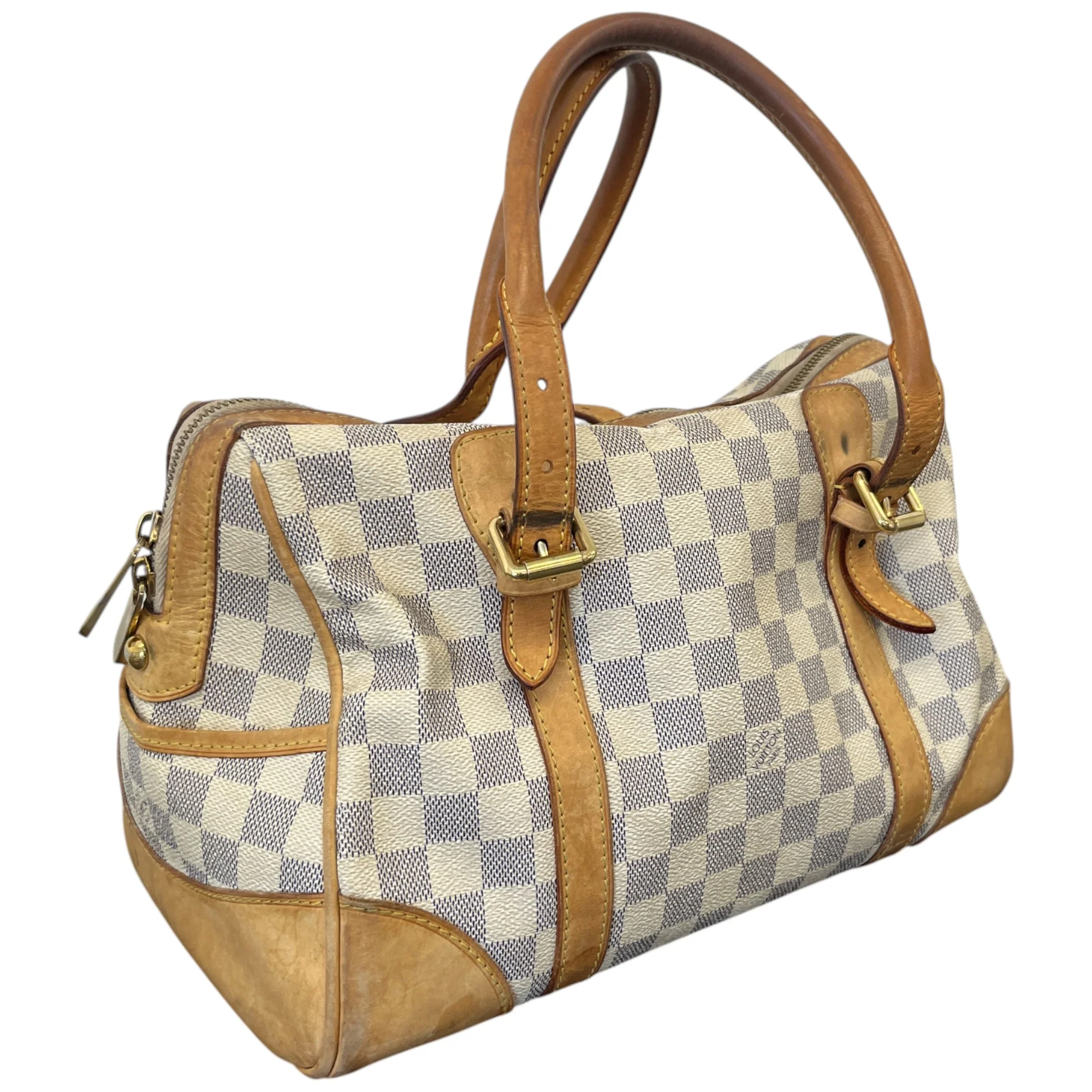 Women's Berkeley Damier Azur Bag Beige - Image 8