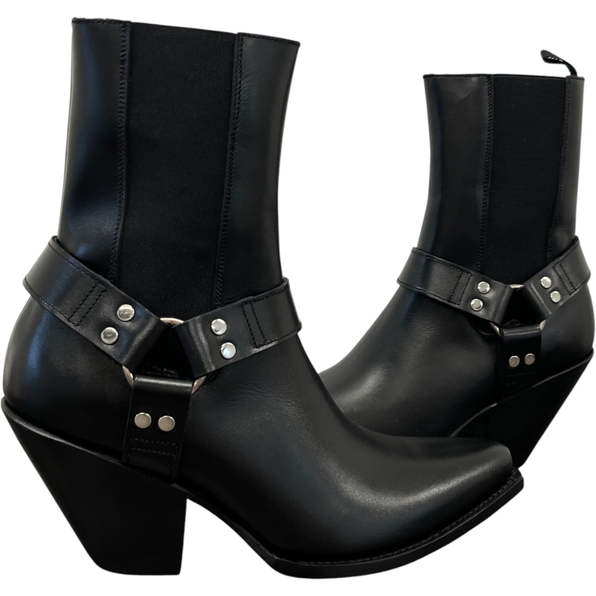 Women's Berlin Calfskin Boots Black Size EU 35 / UK 2 - Image 3