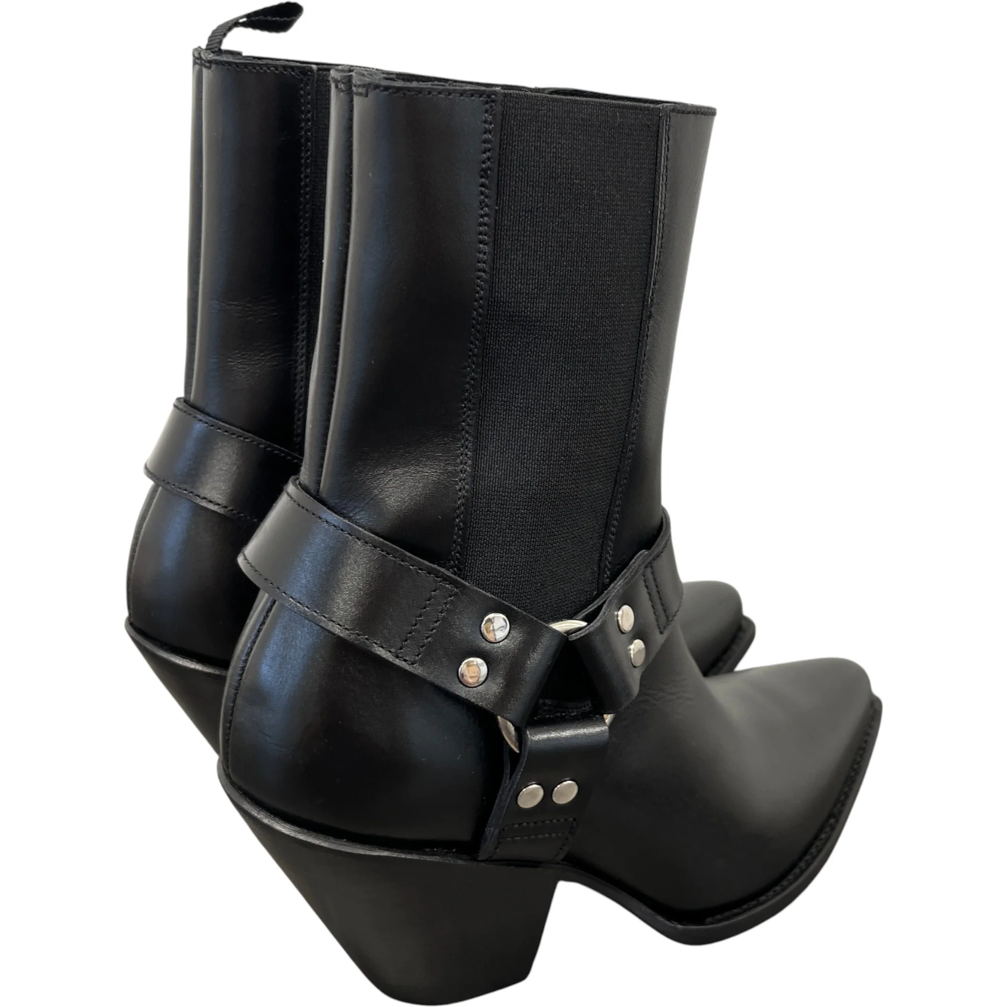 Women's Berlin Calfskin Boots Black Size EU 35 / UK 2 - Image 8