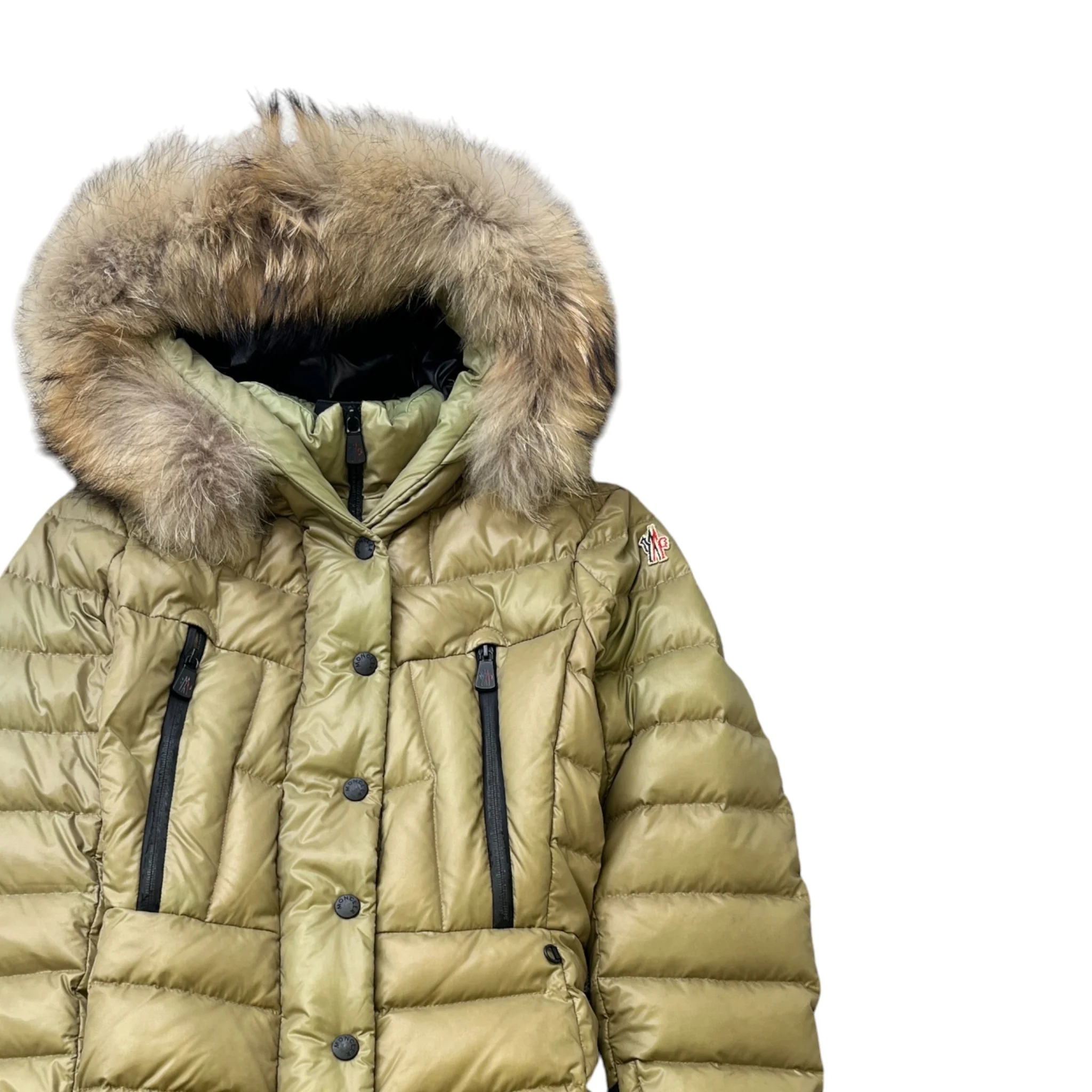 Women's Bever Down Jacket Gold Size 3 / UK 14 - Image 3
