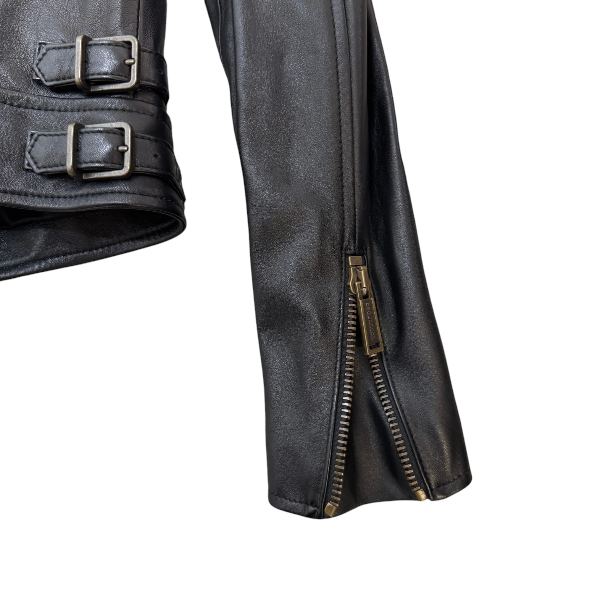 Women's Biker Jacket Black Size XS - Image 8