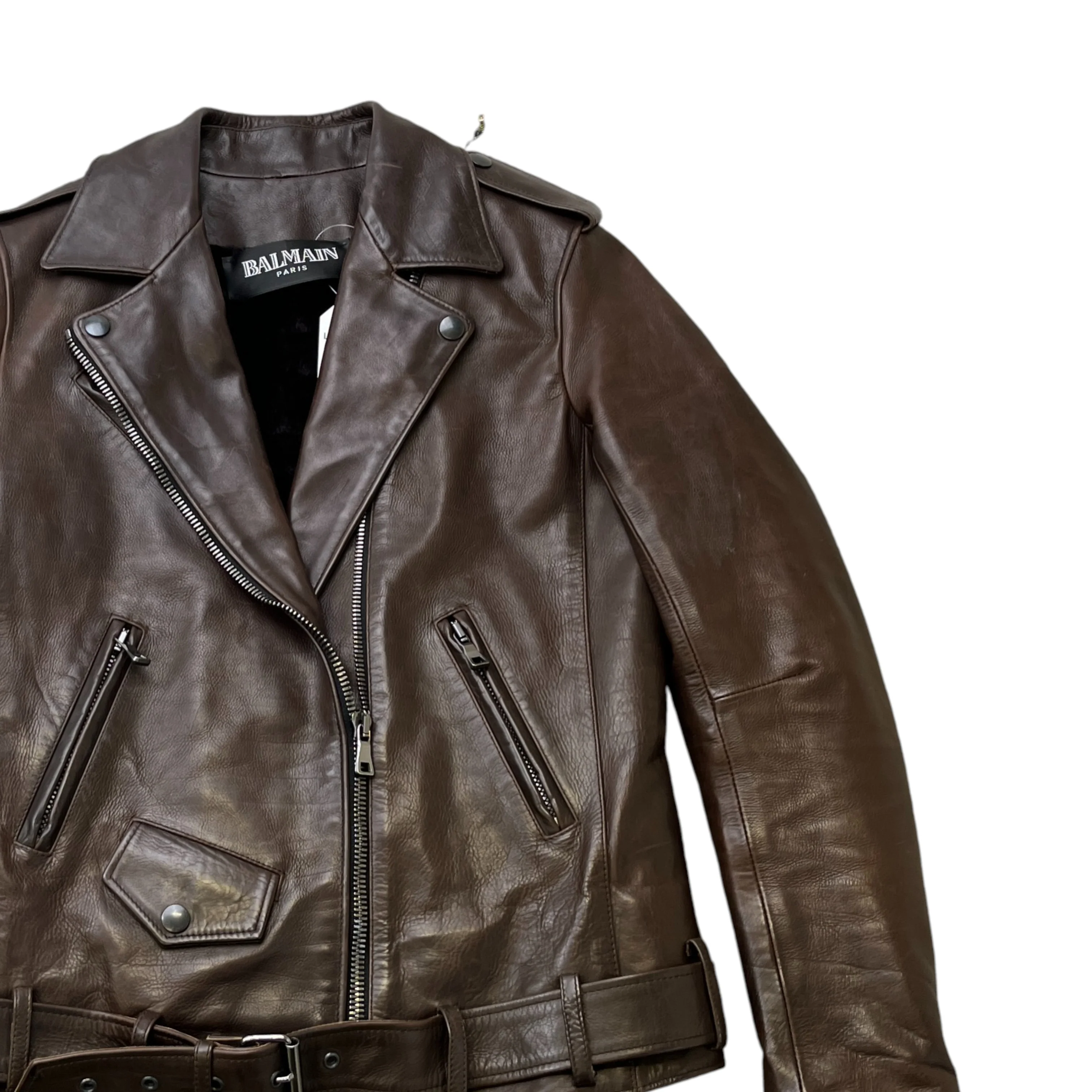 Women's Biker Sheering Lining Jacket Brown Size IT 38 / UK 6 - Image 3