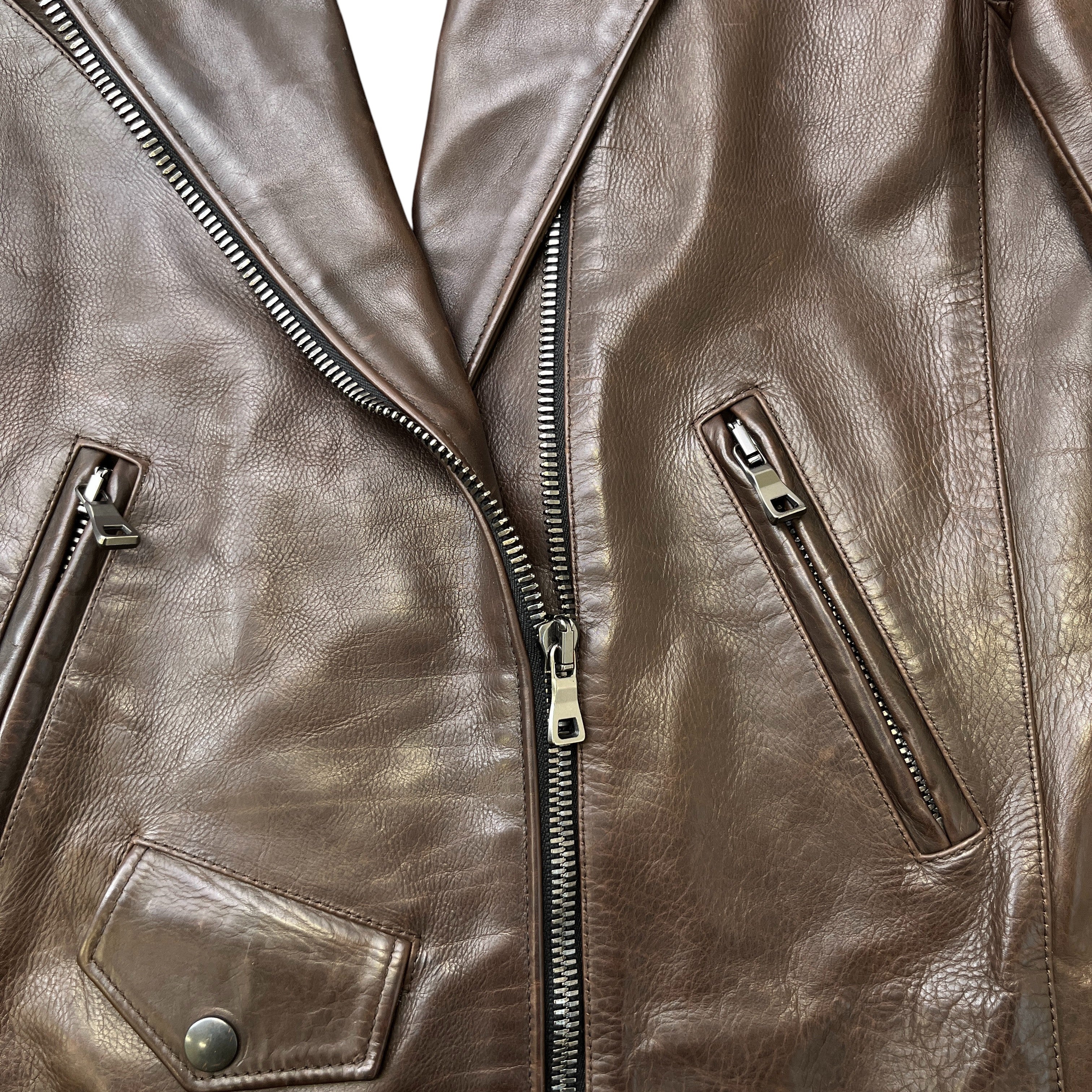 Women's Biker Sheering Lining Jacket Brown Size IT 38 / UK 6 - Image 6