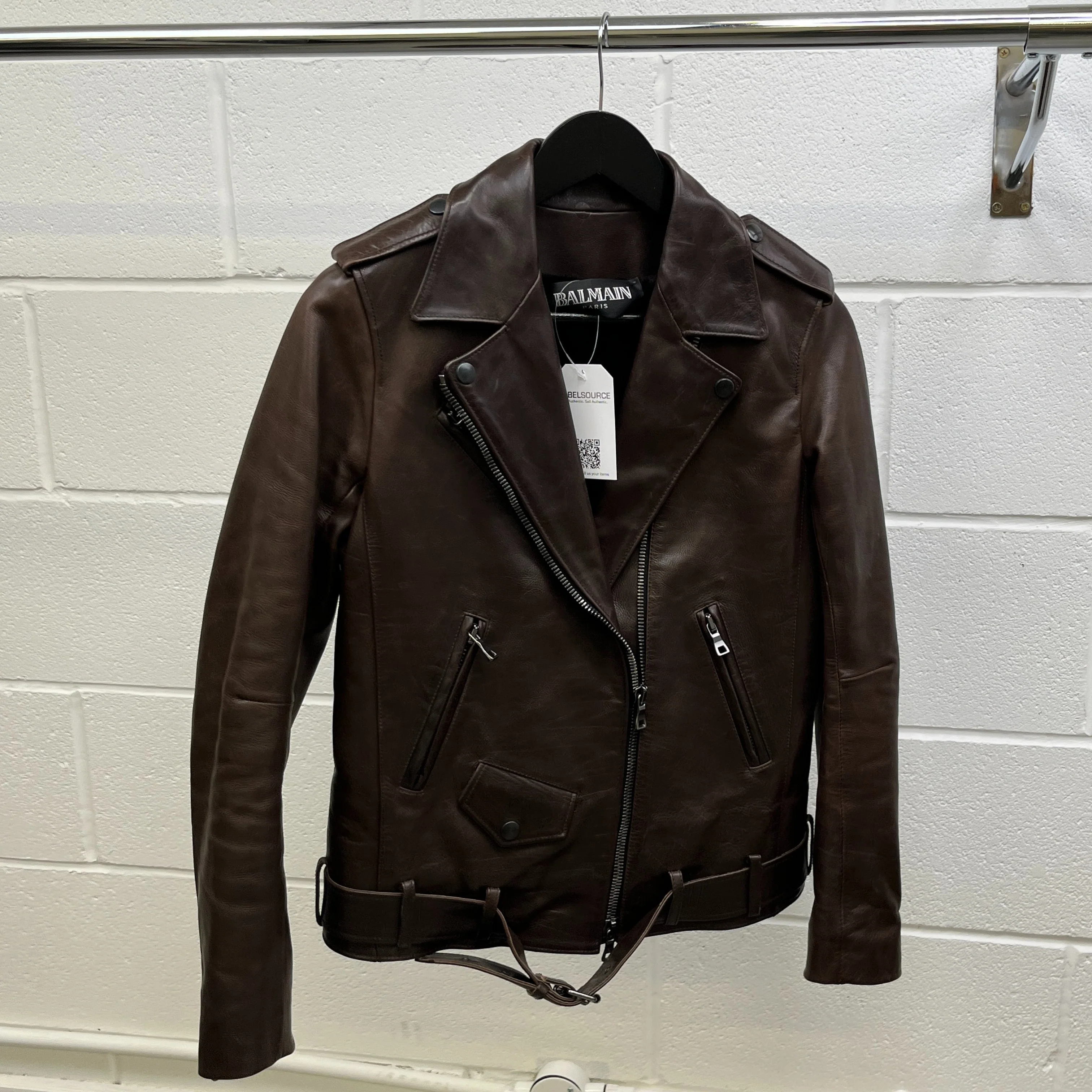 Women's Biker Sheering Lining Jacket Brown Size IT 38 / UK 6 - Image 9