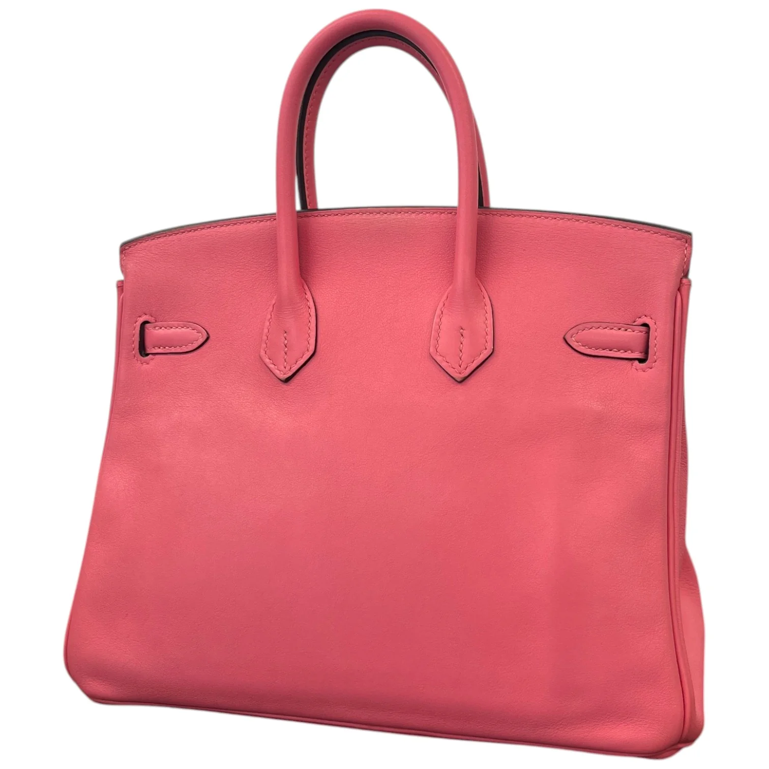 Women's Birkin 25 Rose Azalee Swift Palladium Hardware Bag Pink - Image 16