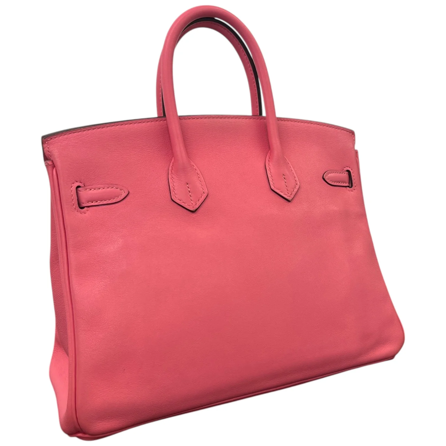 Women's Birkin 25 Rose Azalee Swift Palladium Hardware Bag Pink - Image 17