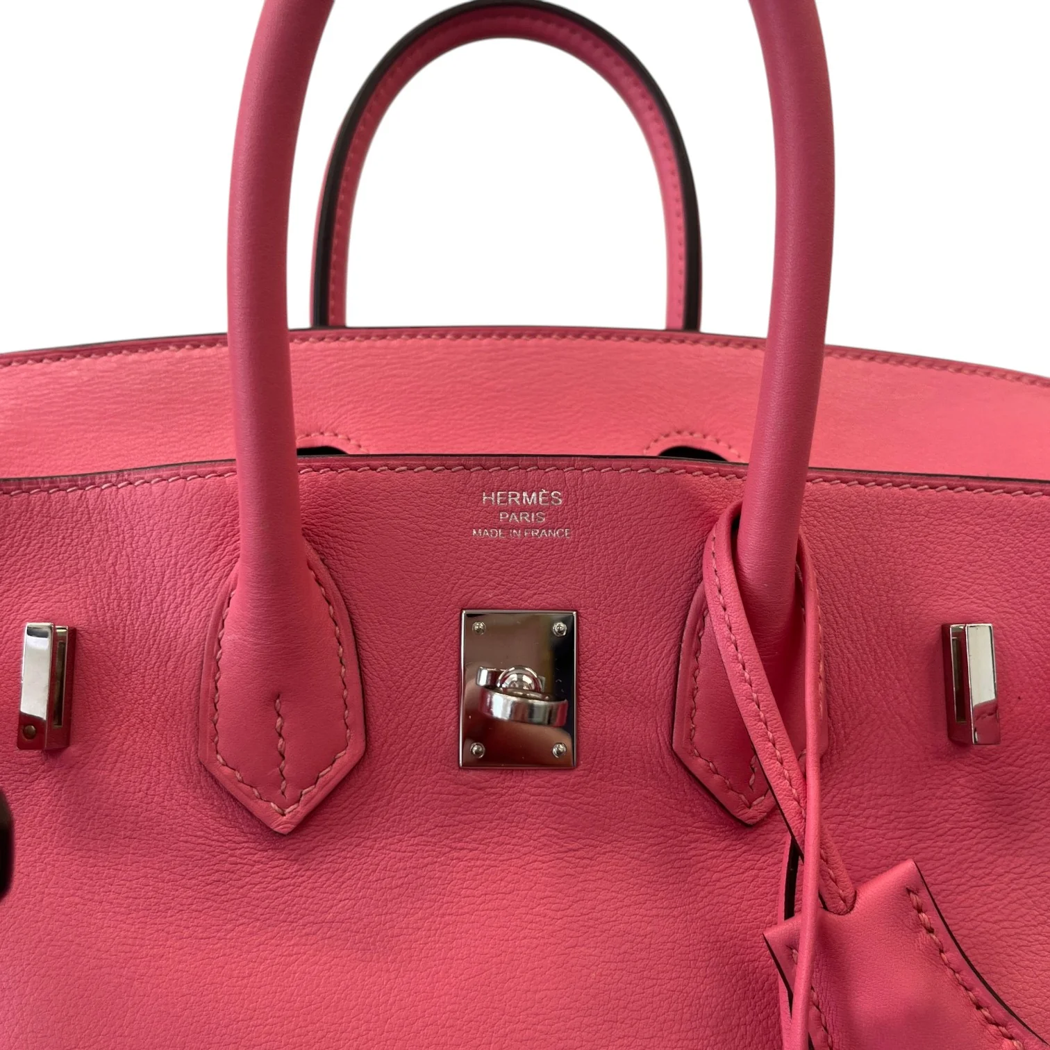 Women's Birkin 25 Rose Azalee Swift Palladium Hardware Bag Pink - Image 21
