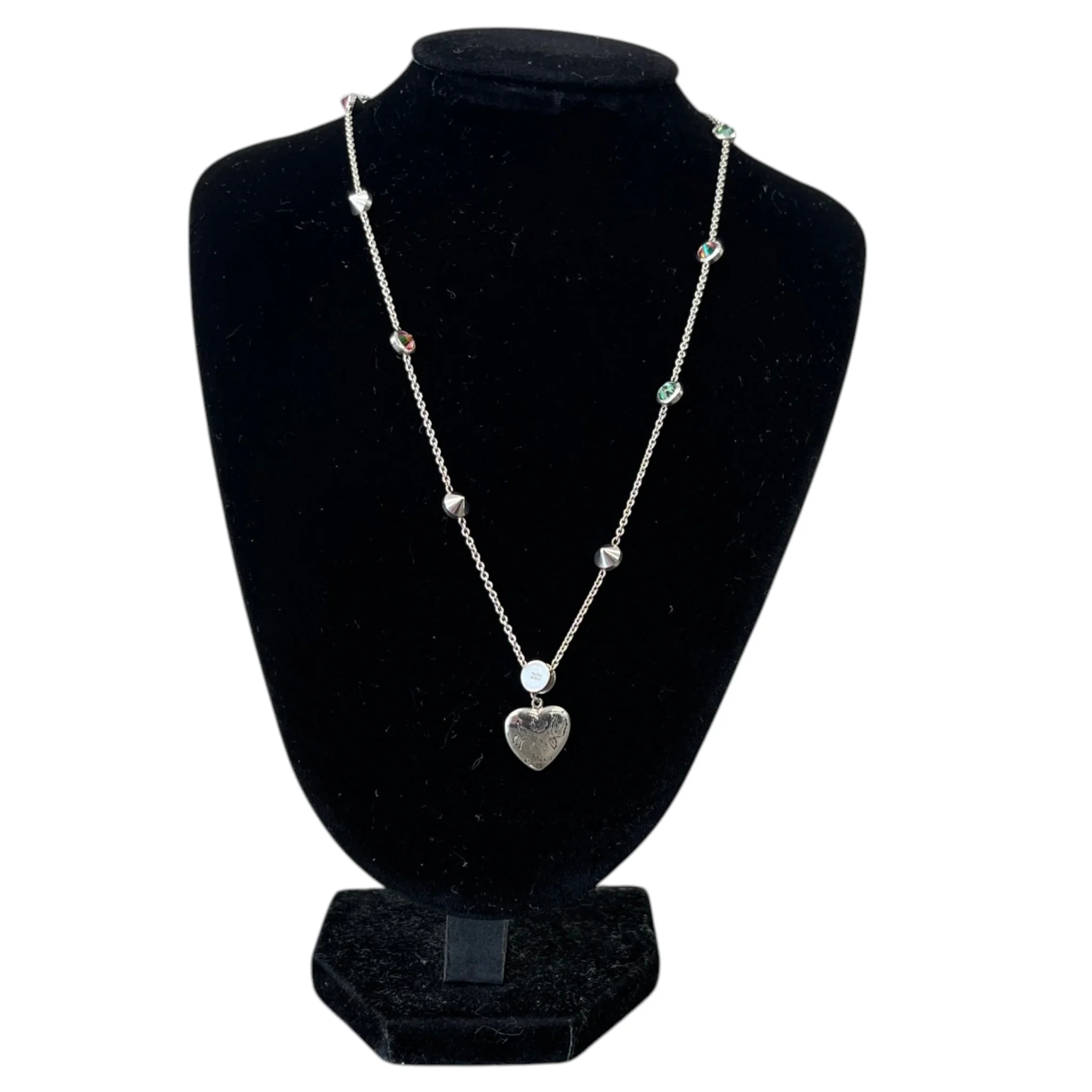 Women's Blind For Love Necklace + Earrings Silver - Image 2