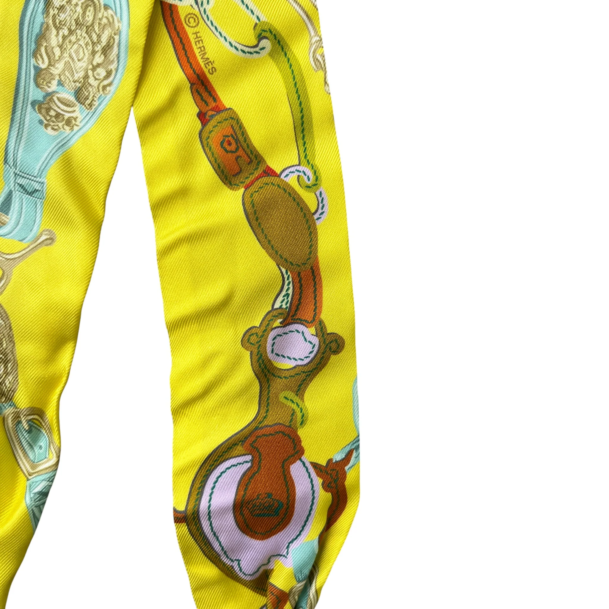 Women's Brides De Gala Twilly Scarf Yellow - Image 3